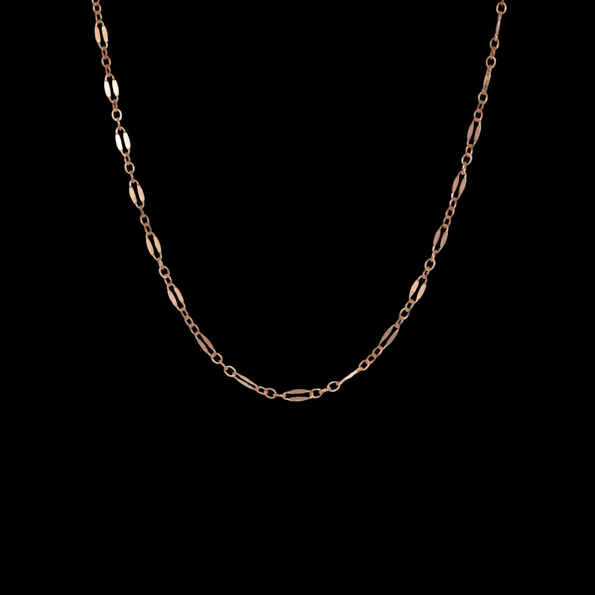 14k Gold Filled Sequin-rose-gold-chain