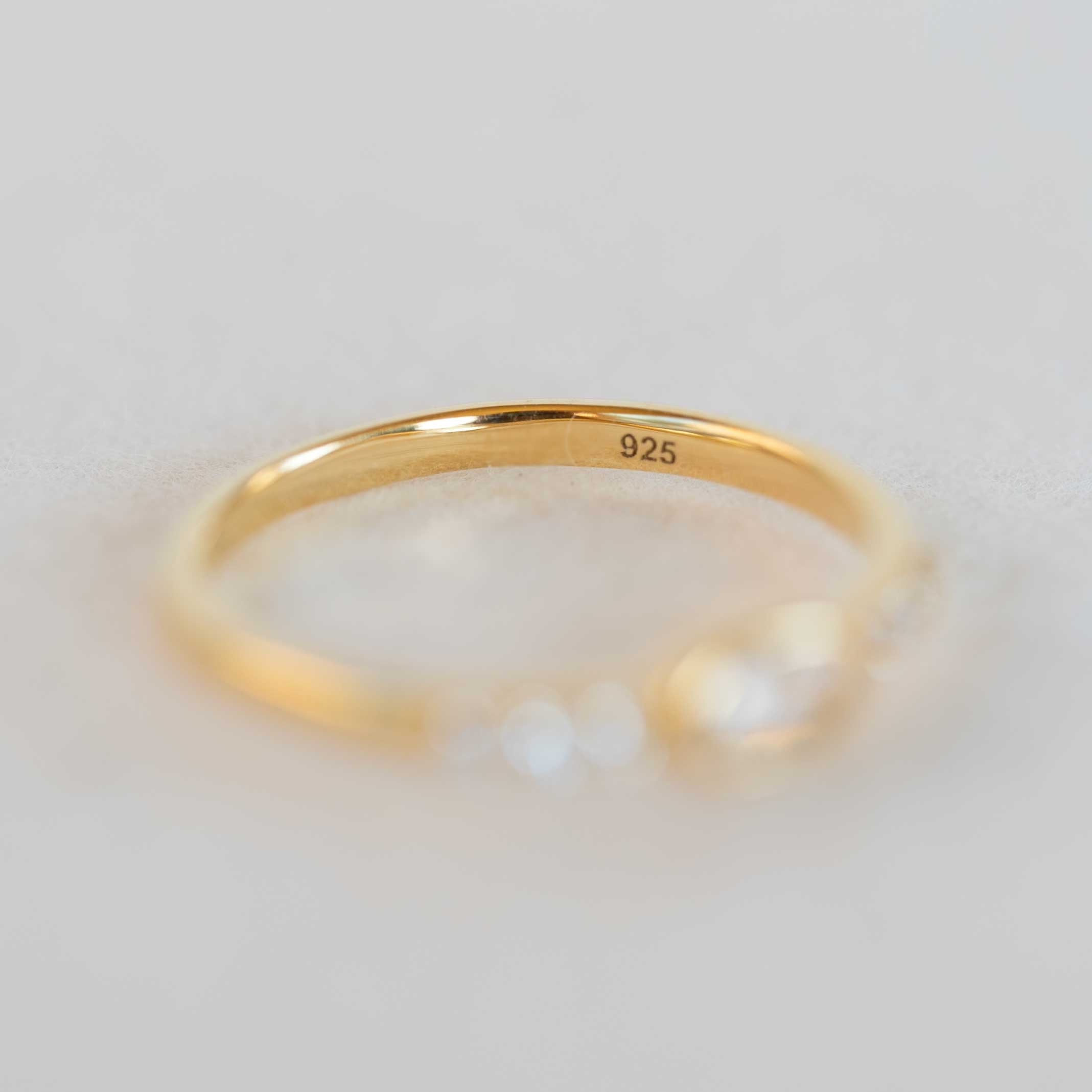 925 symbol sterling silver gold vermeil rings