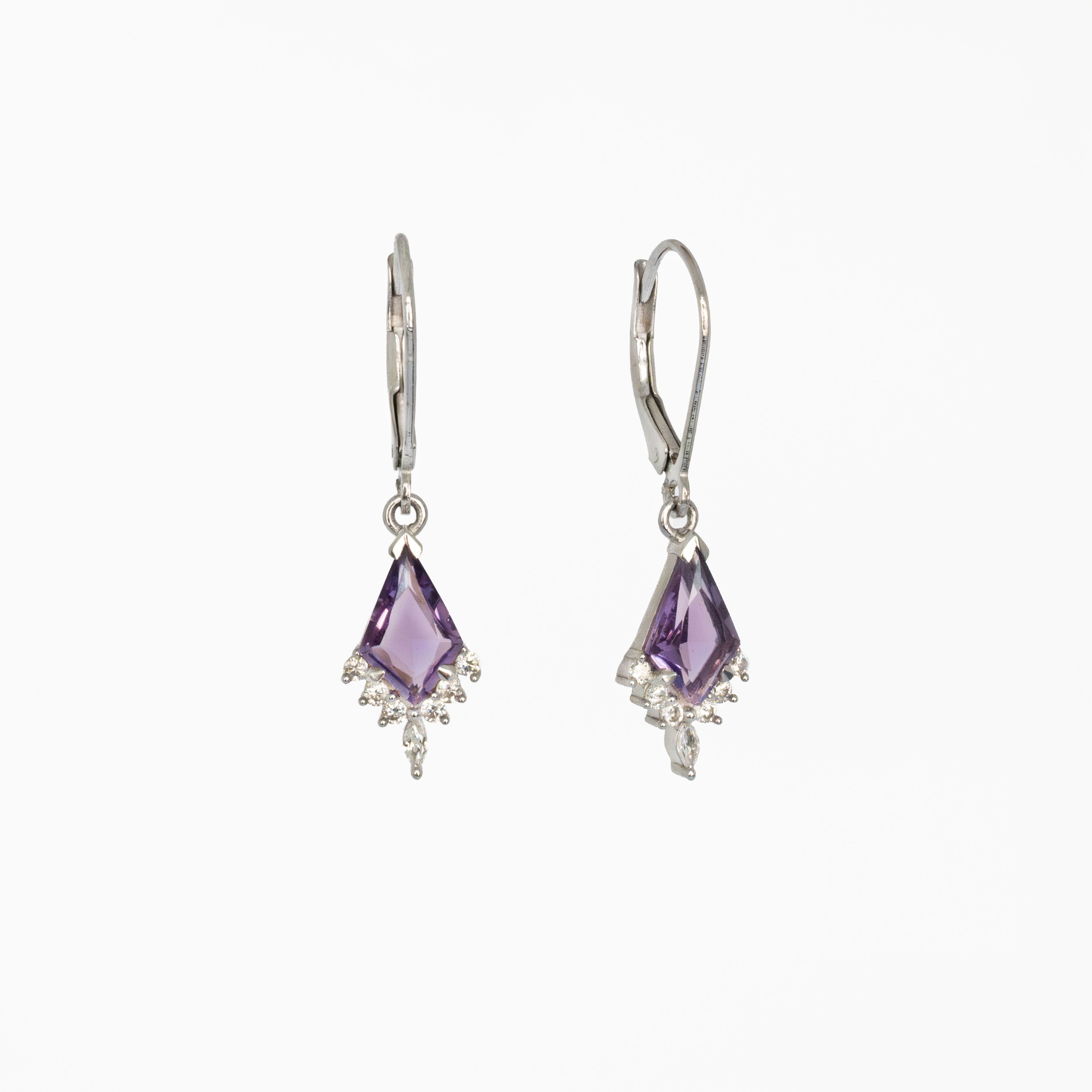 Kite Amethyst Necklace and Earrings Gift Set