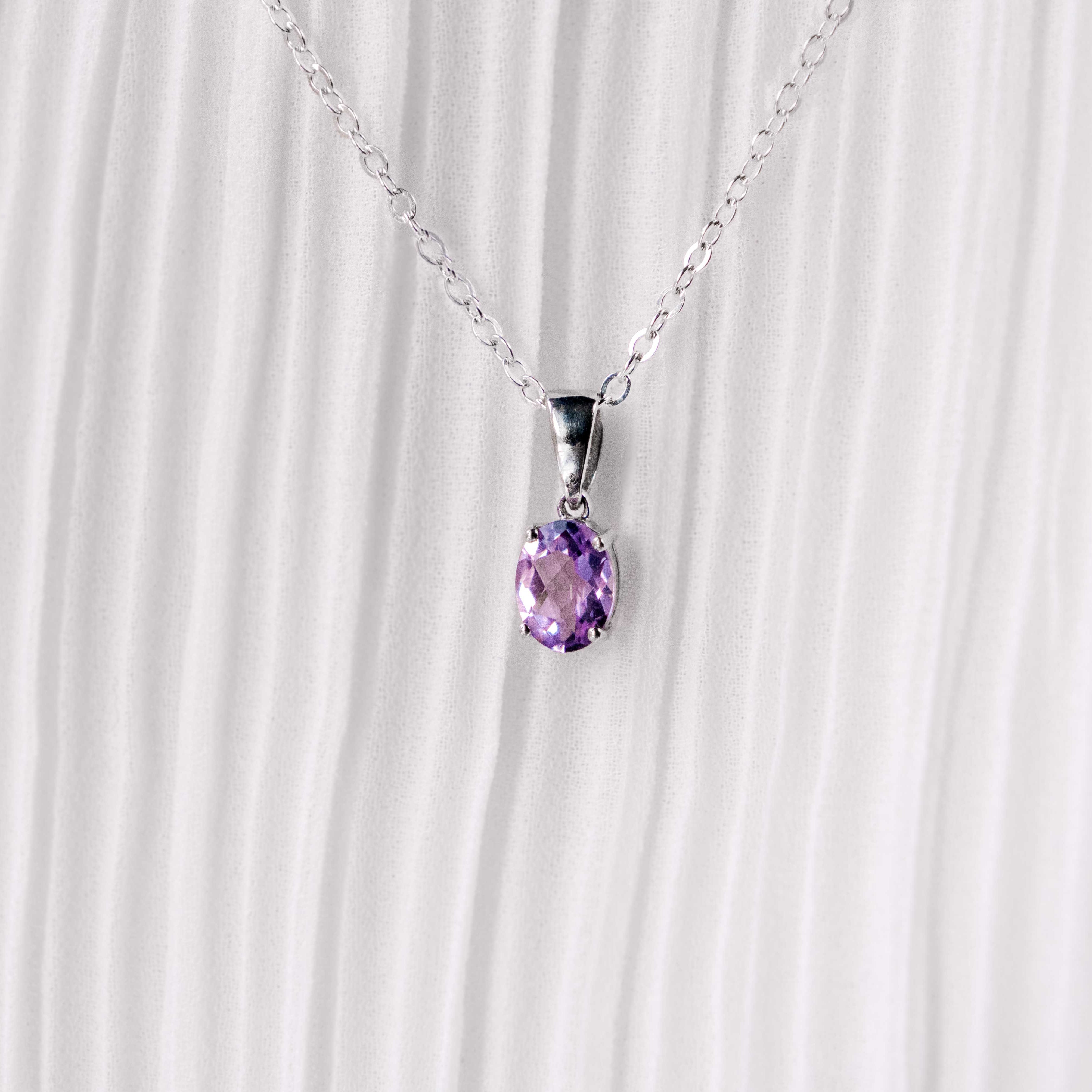 Amethyst Necklace - Signature Oval