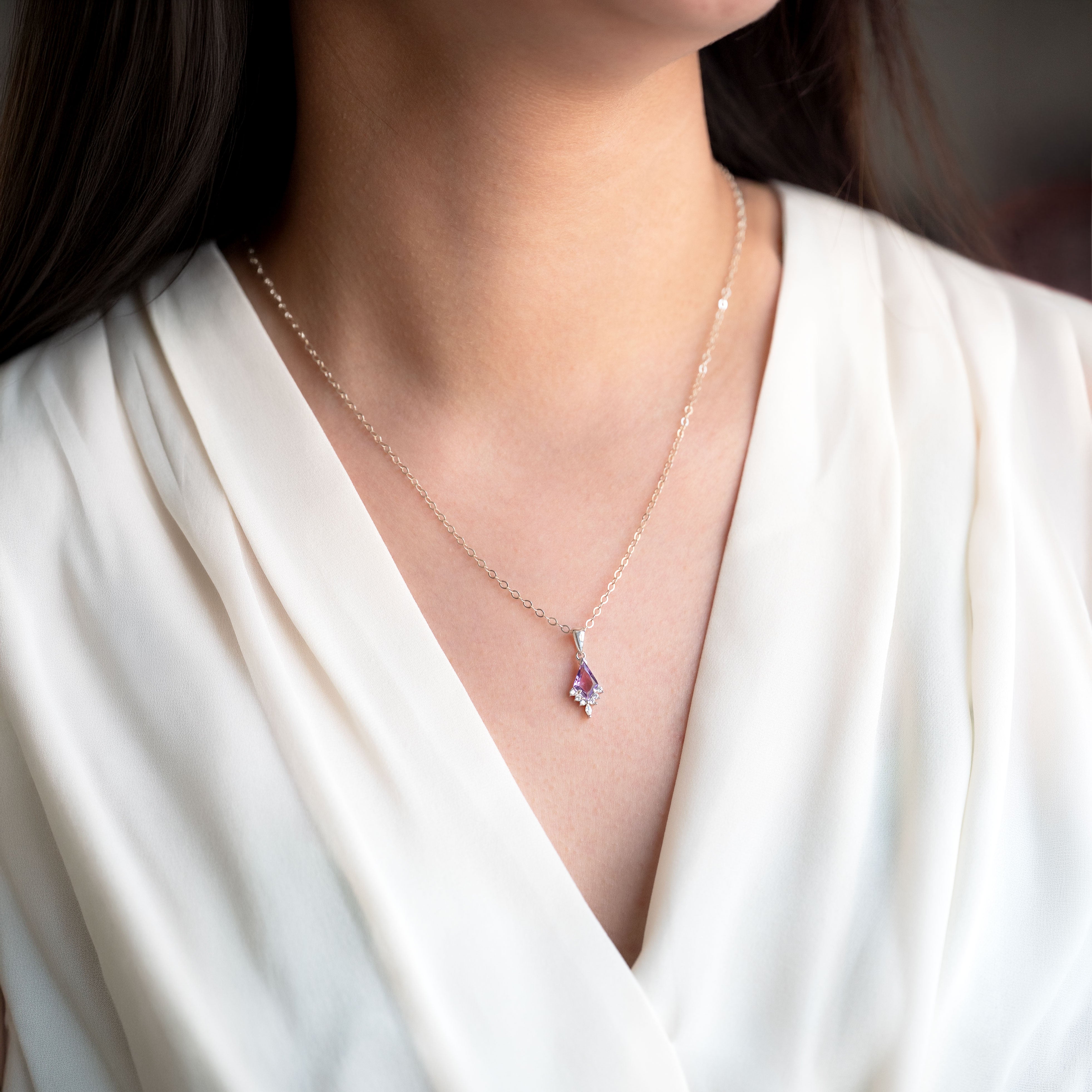 Amethyst Kite Necklace