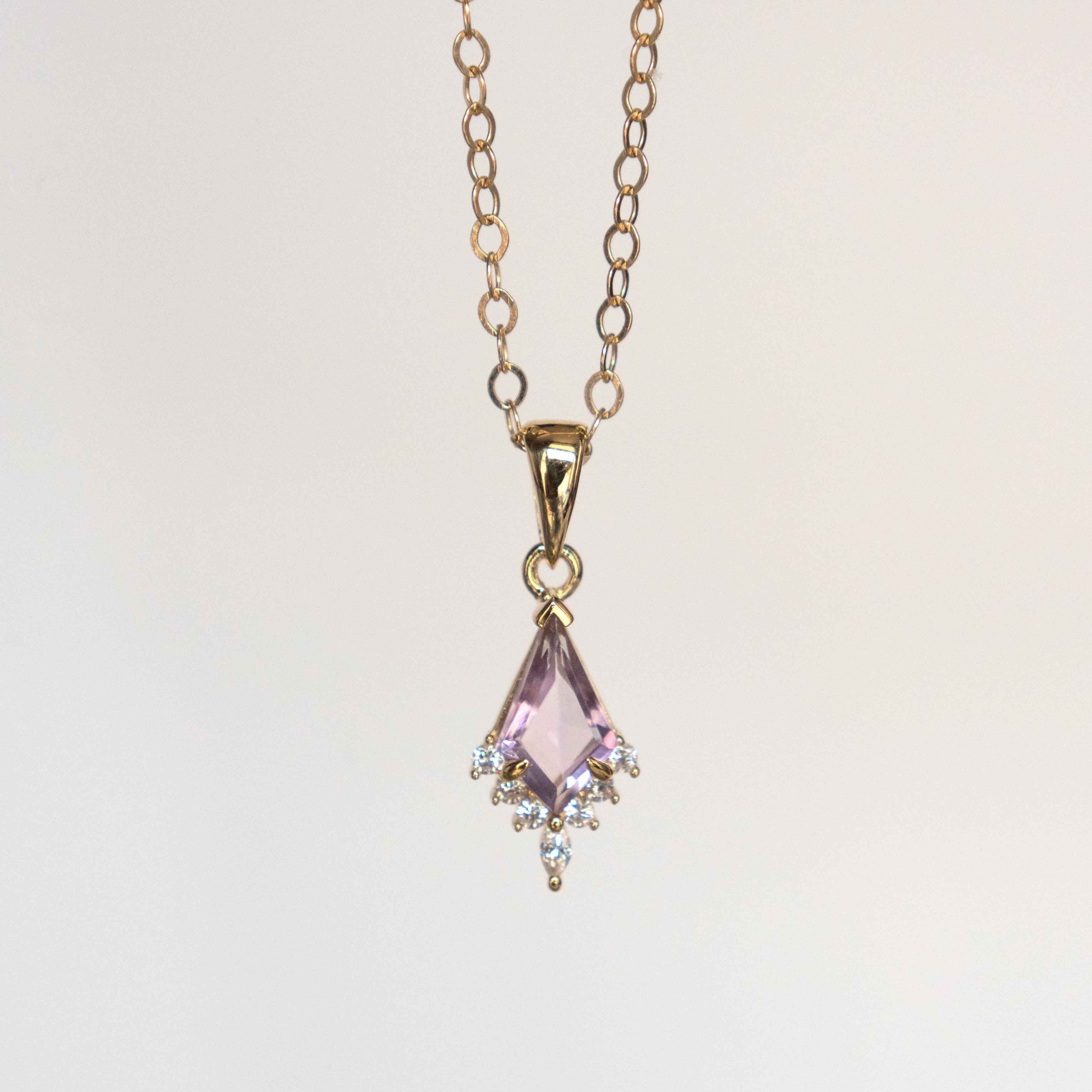 Kite Amethyst Necklace