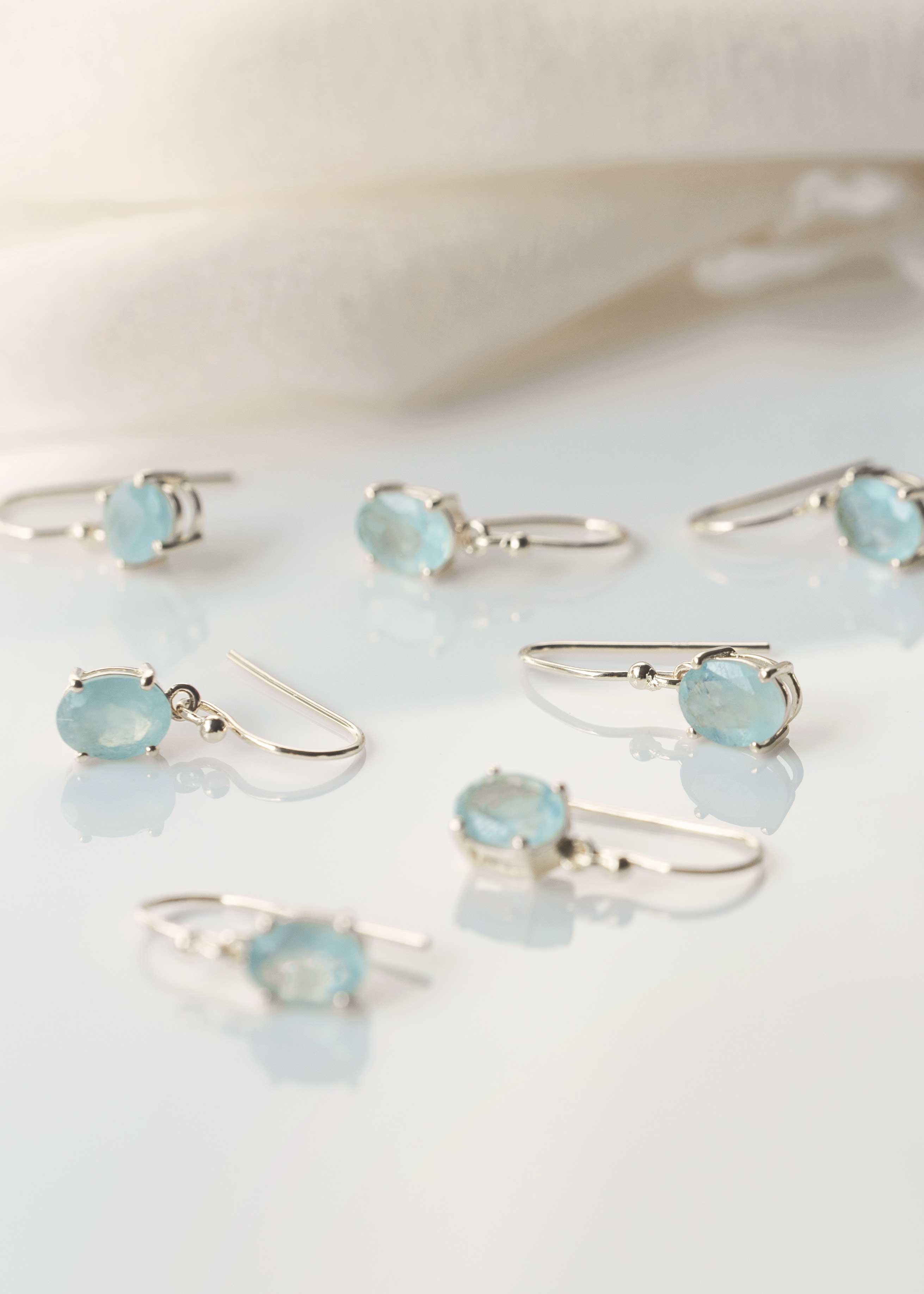 Aquamarine Dangle Earrings