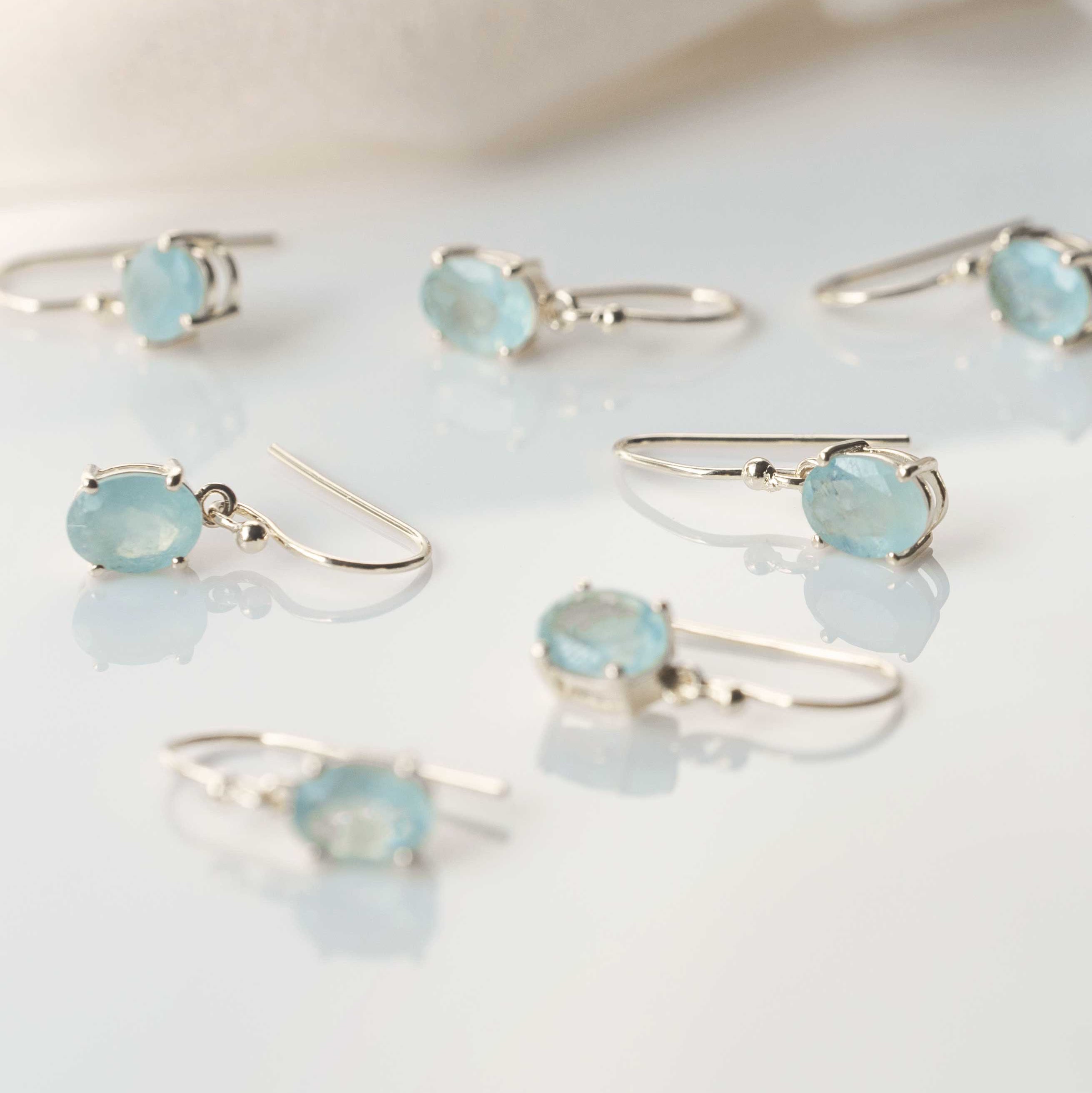 Aquamarine Dangle Earrings