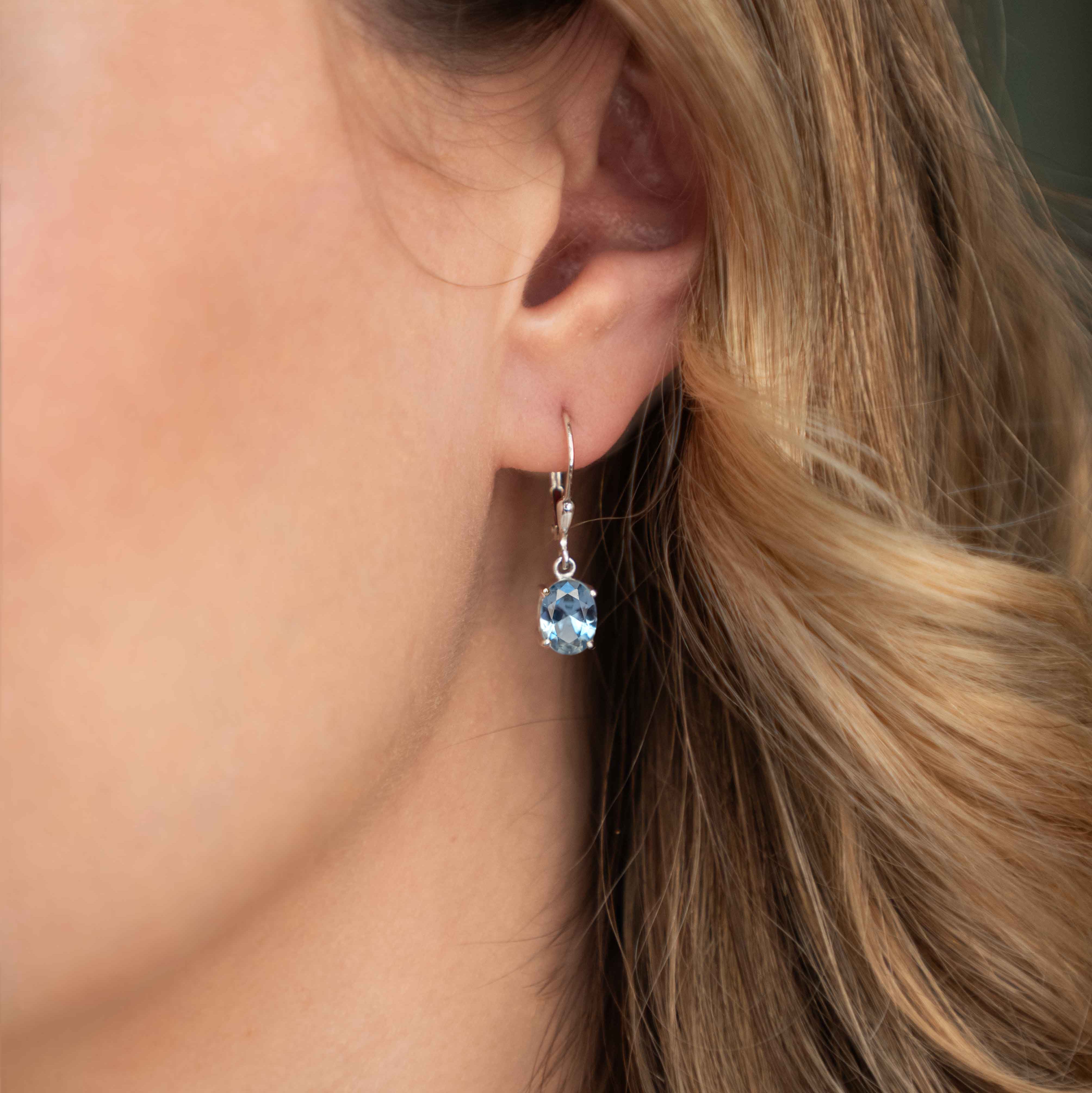 Aquamarine Dangle Earrings
