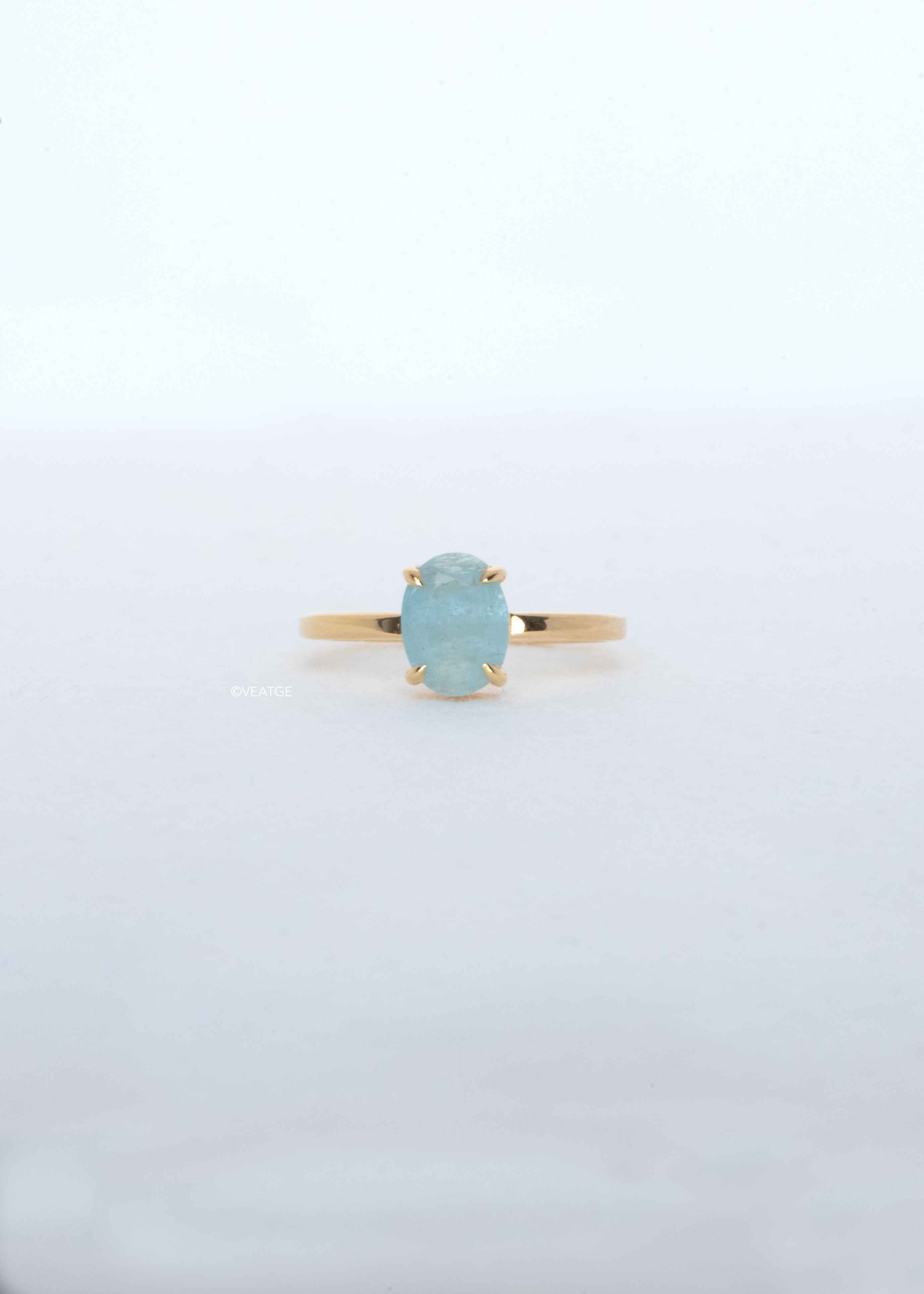 Aquamarine Ring Gold VEATGE