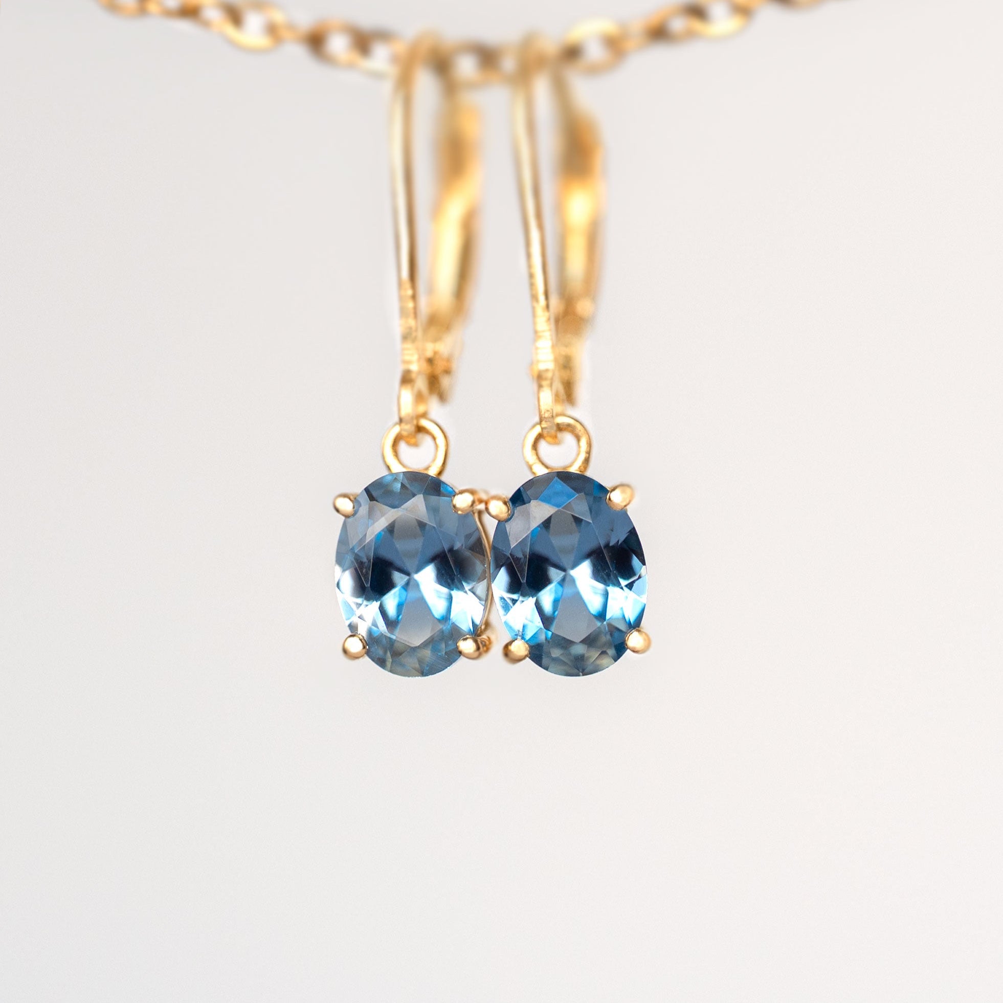 Aquamarine Dangle Earrings