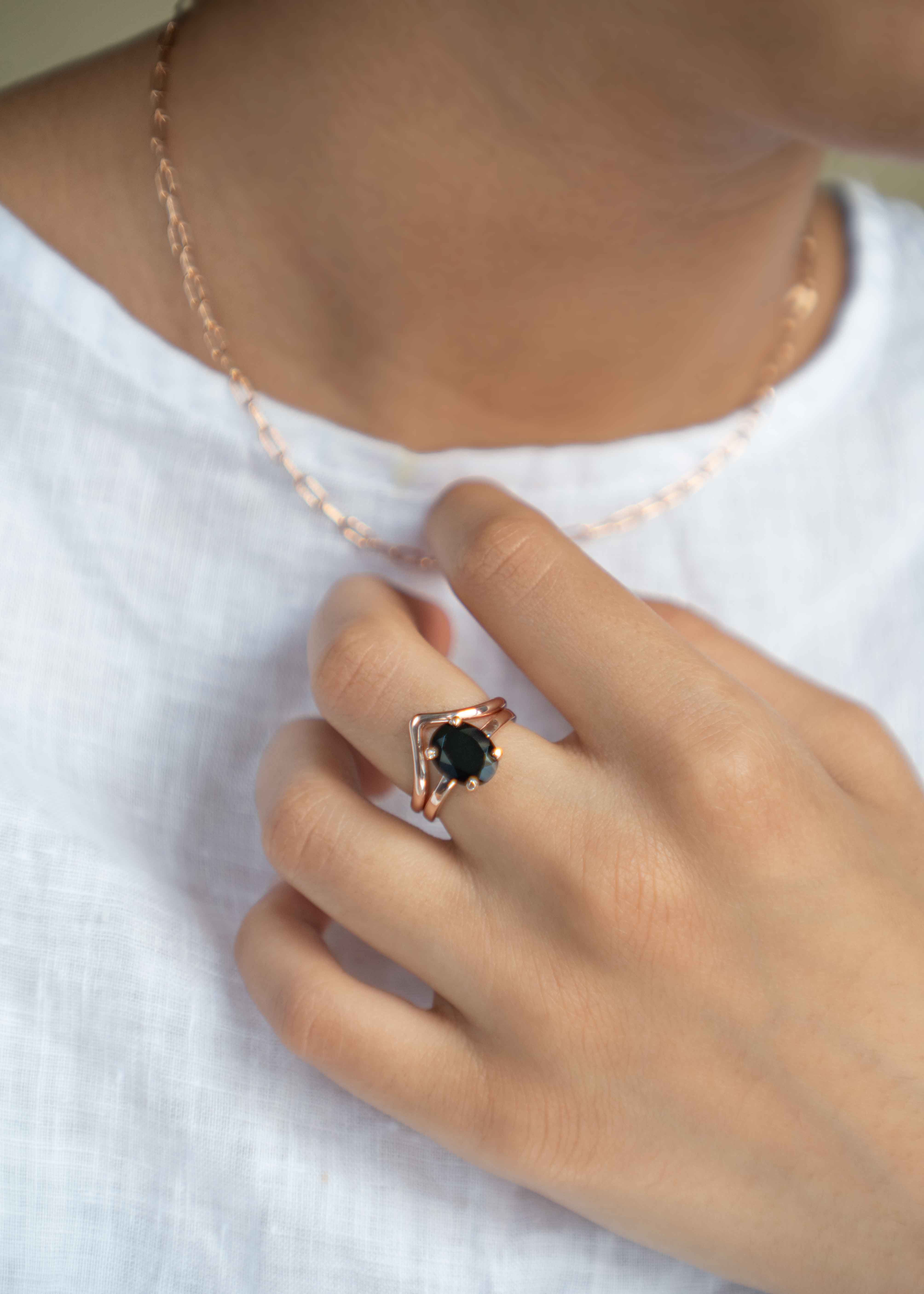 Black Onyx Ring - Reign