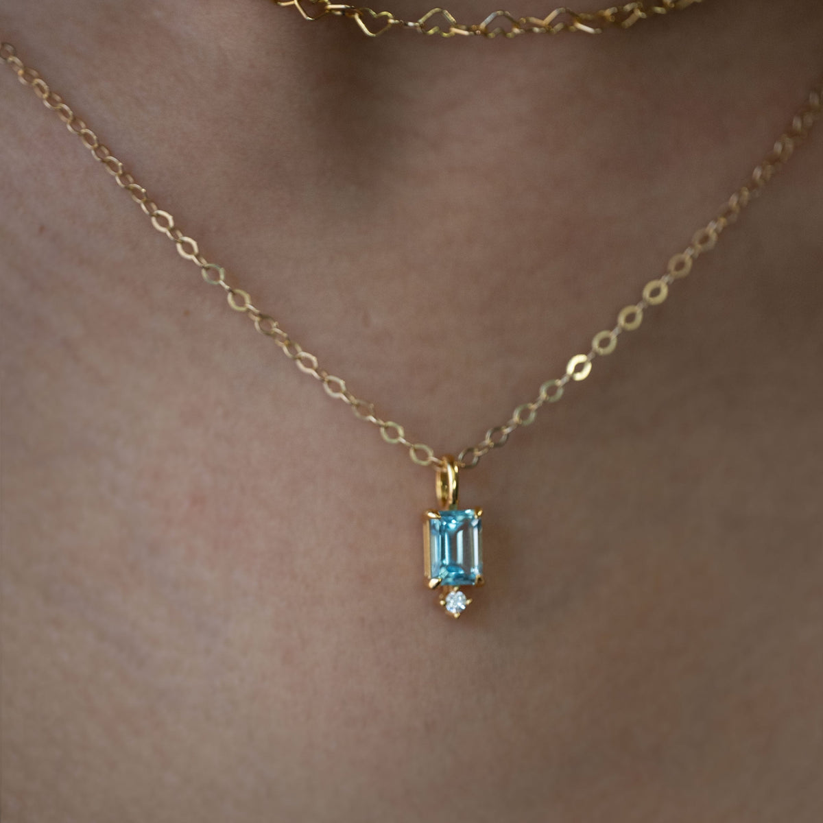 Blue-Topaz-charm-necklace
