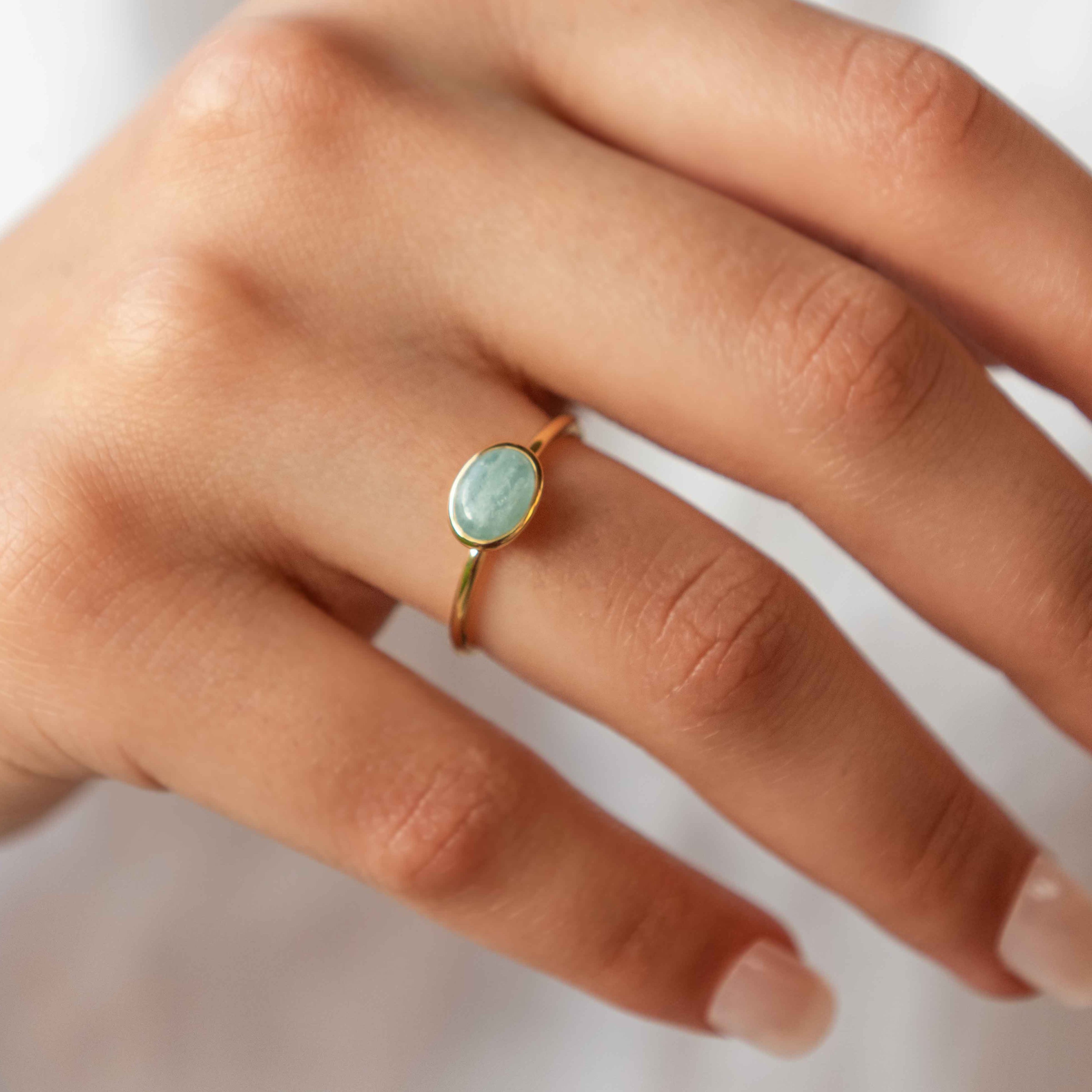 The Buttercup Aquamarine Ring