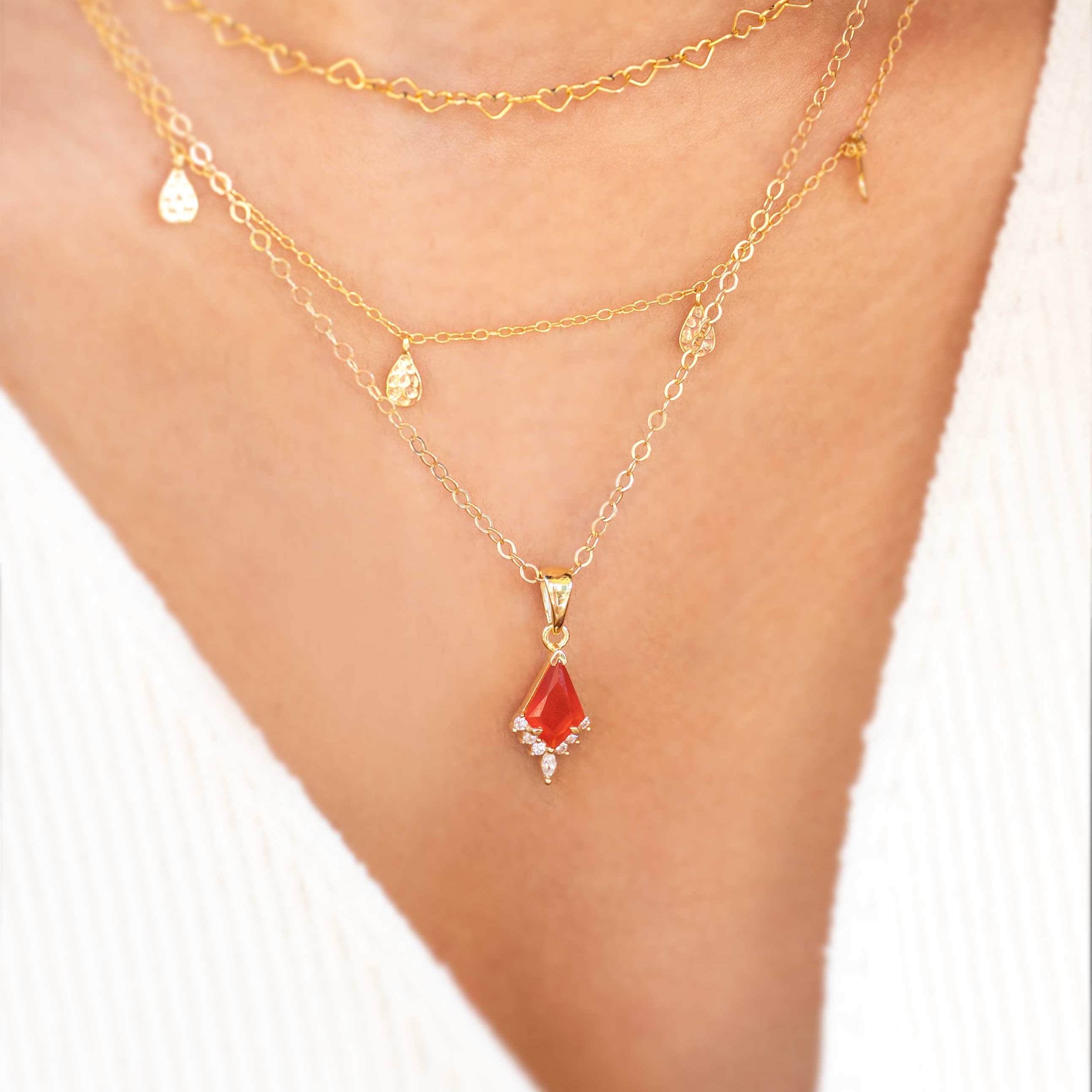 Carnelian Kite Necklace