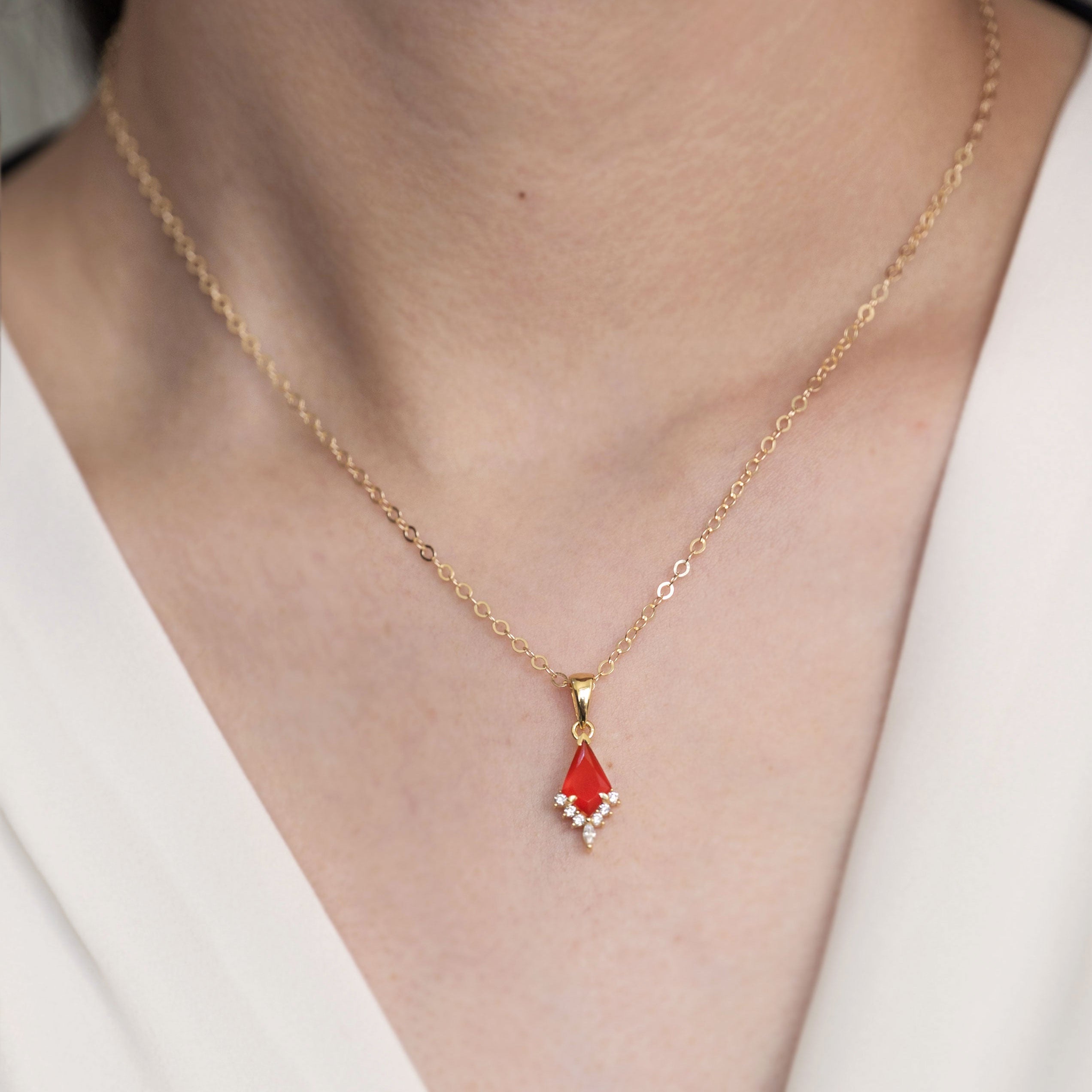 Carnelian Kite Necklace