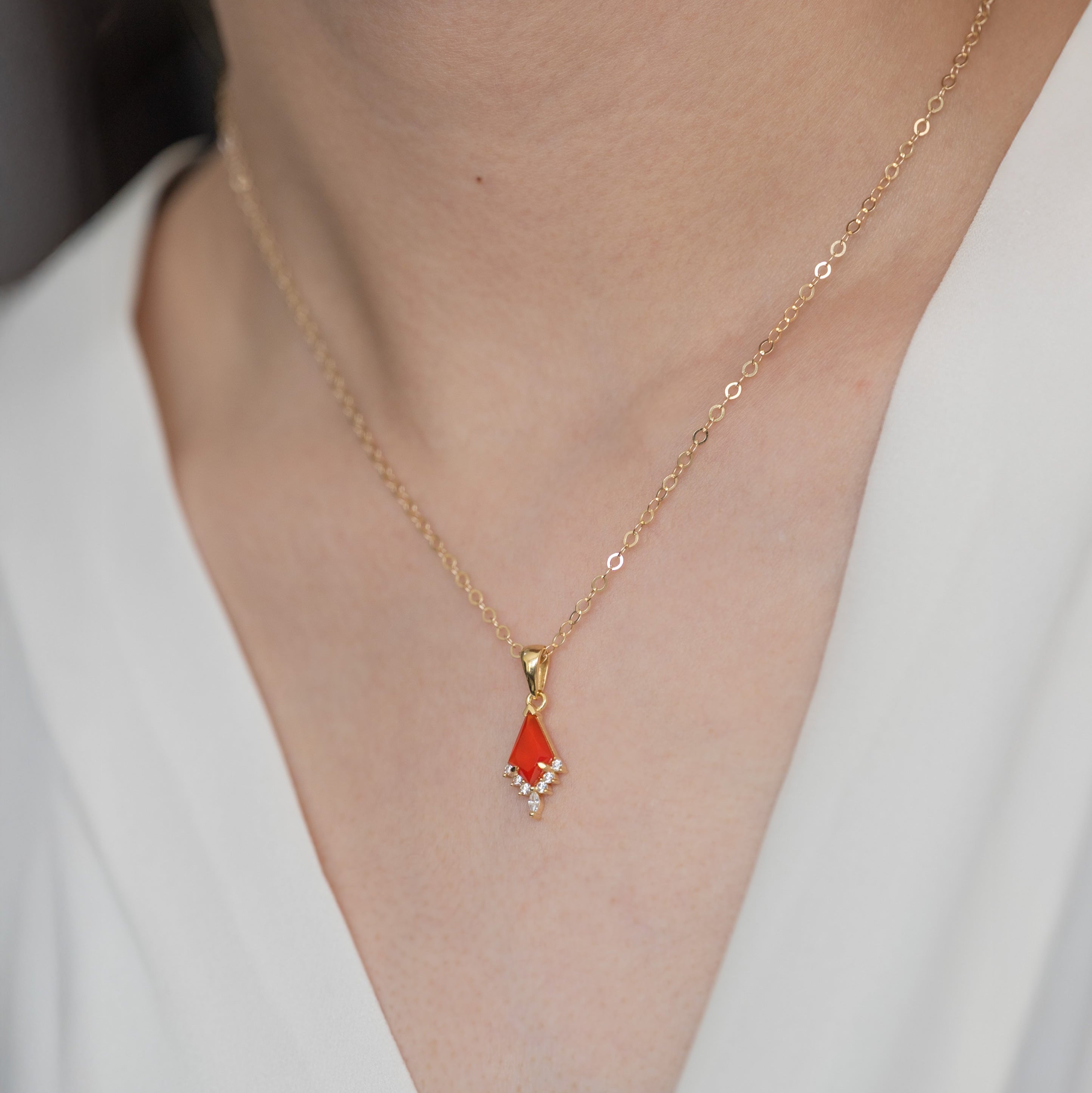 Carnelian Kite Necklace