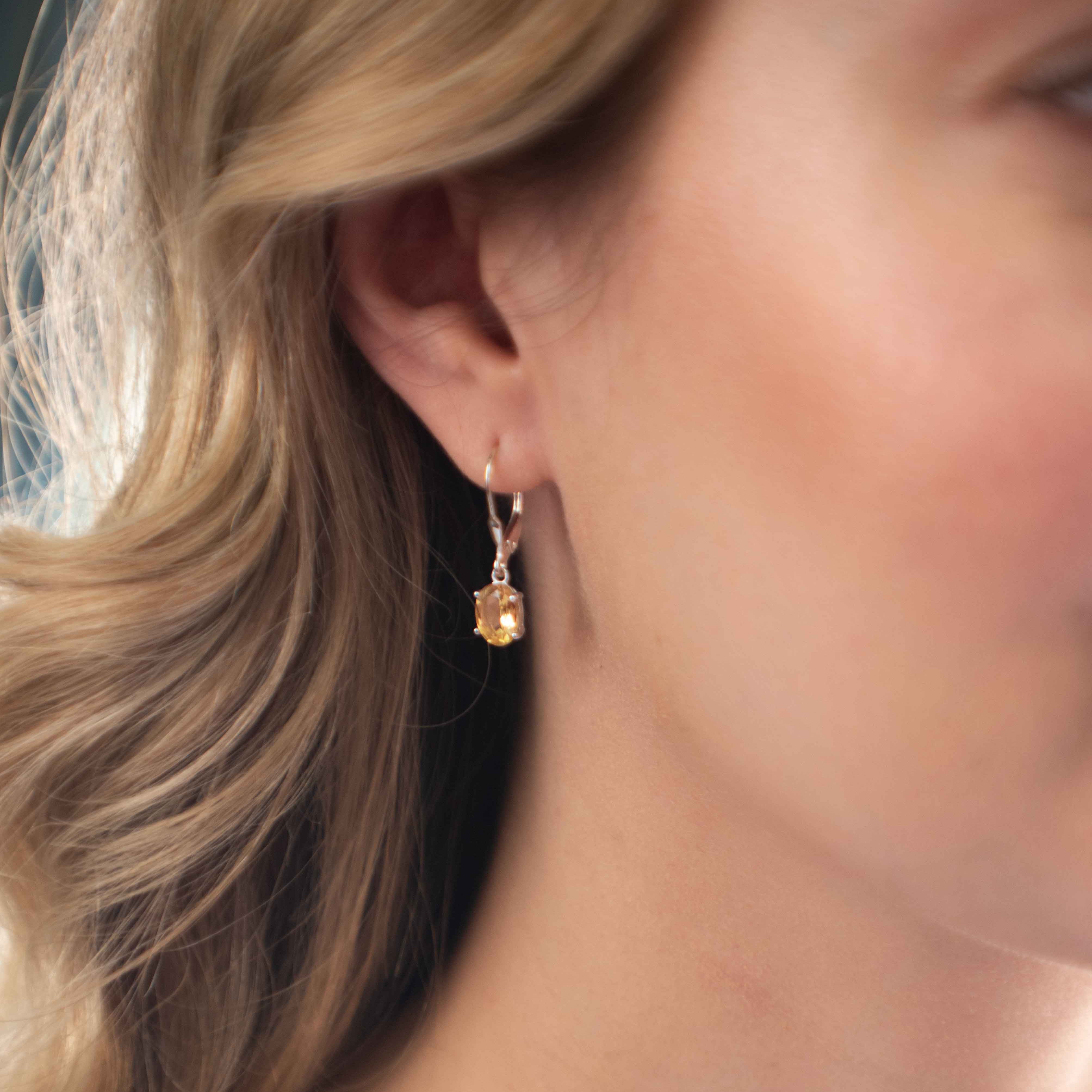 Citrine Dangle Earrings