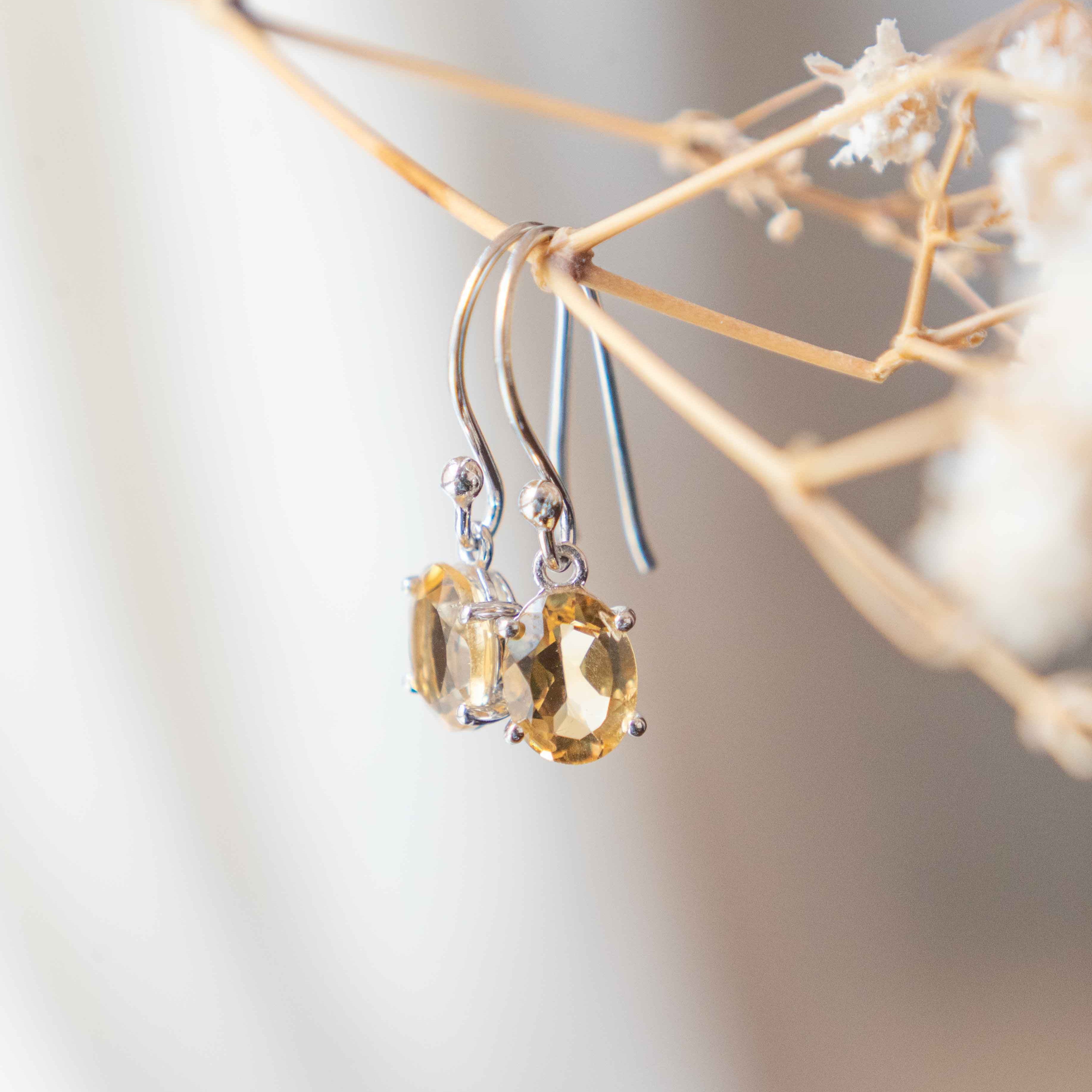 Citrine Dangle Earrings