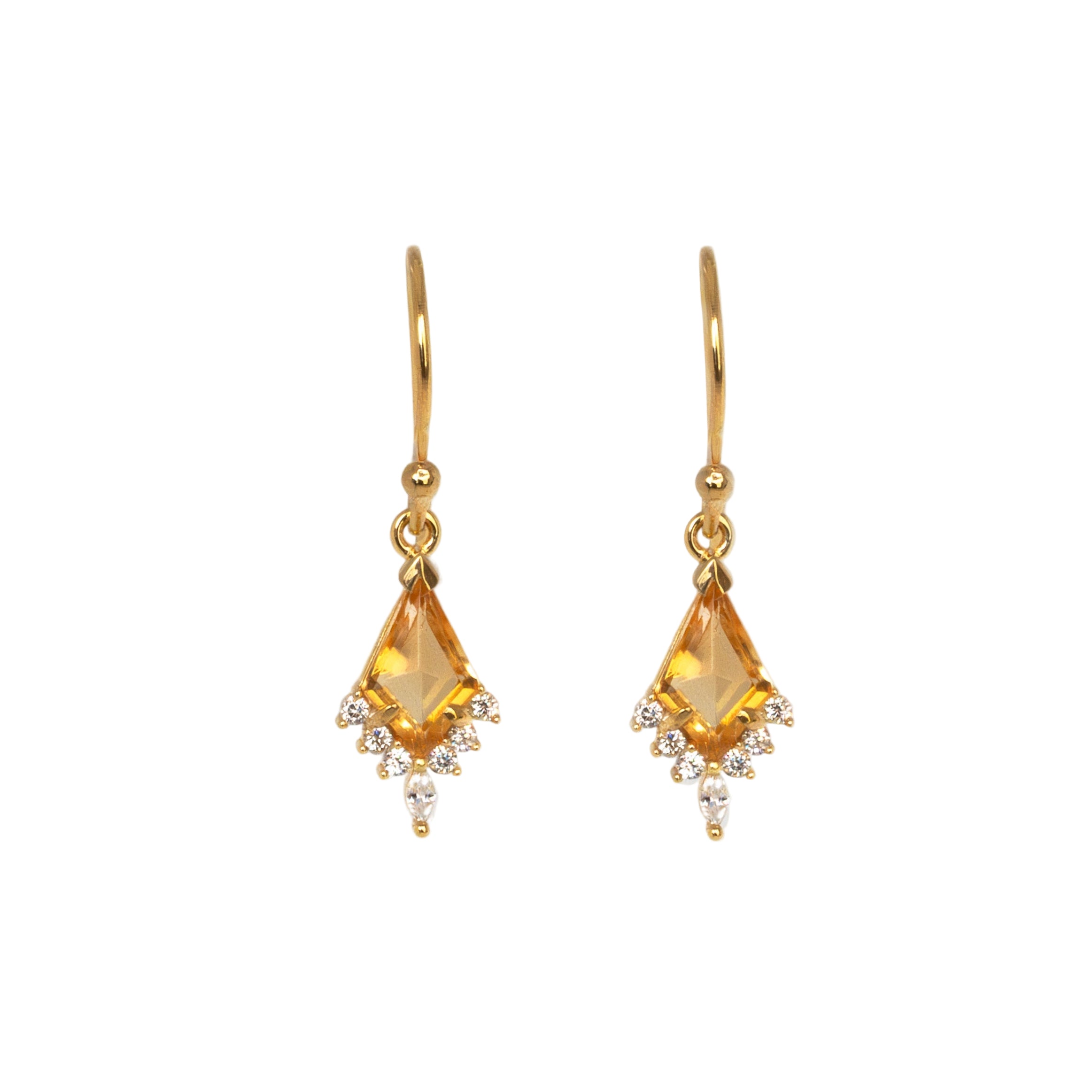 Citrine Dangle Earrings Gold November Birthstone Gift for Women, Anniversary Gift for Wife, Mom birthday gifts birthstone jewelry