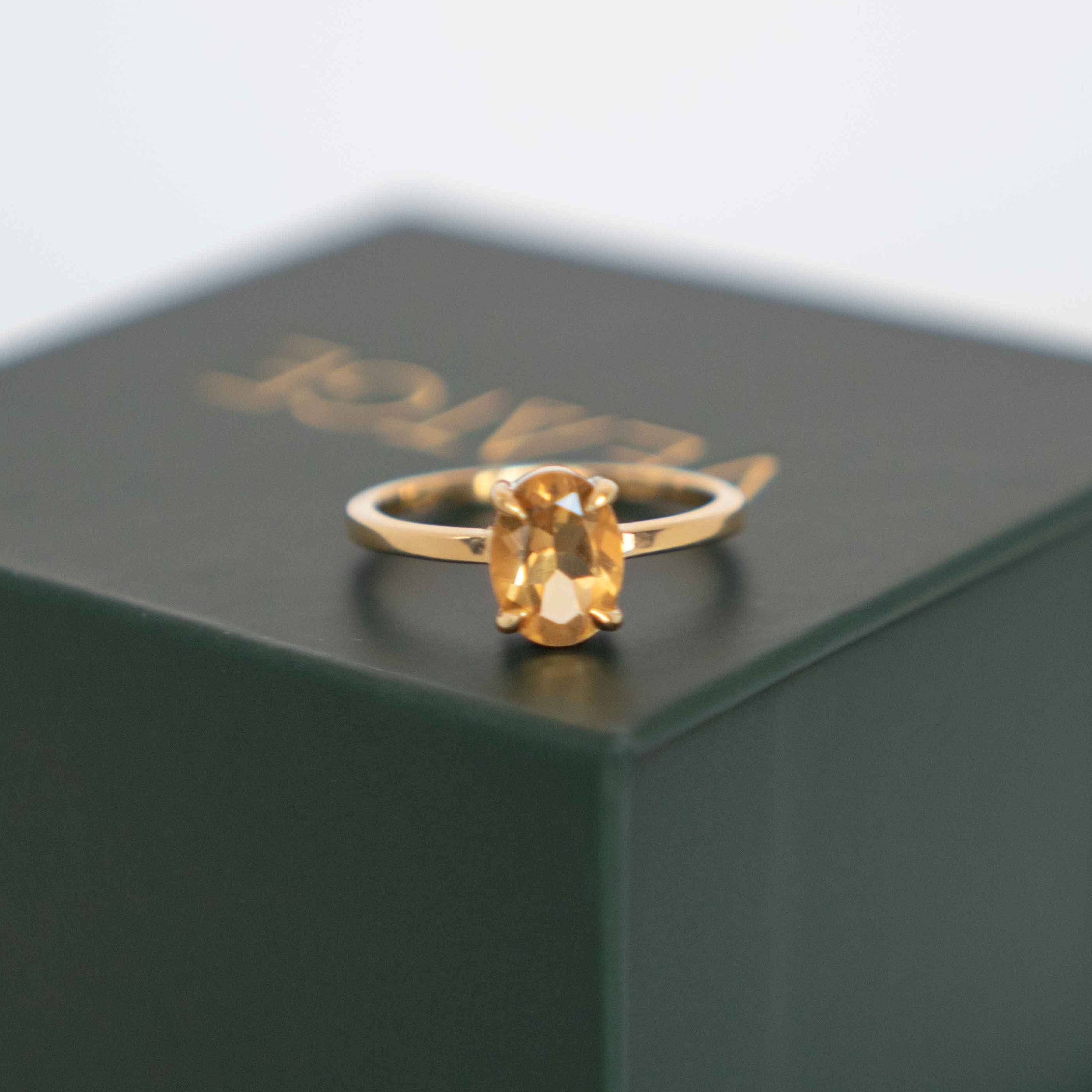 Genuine Citrine Ring Veatge