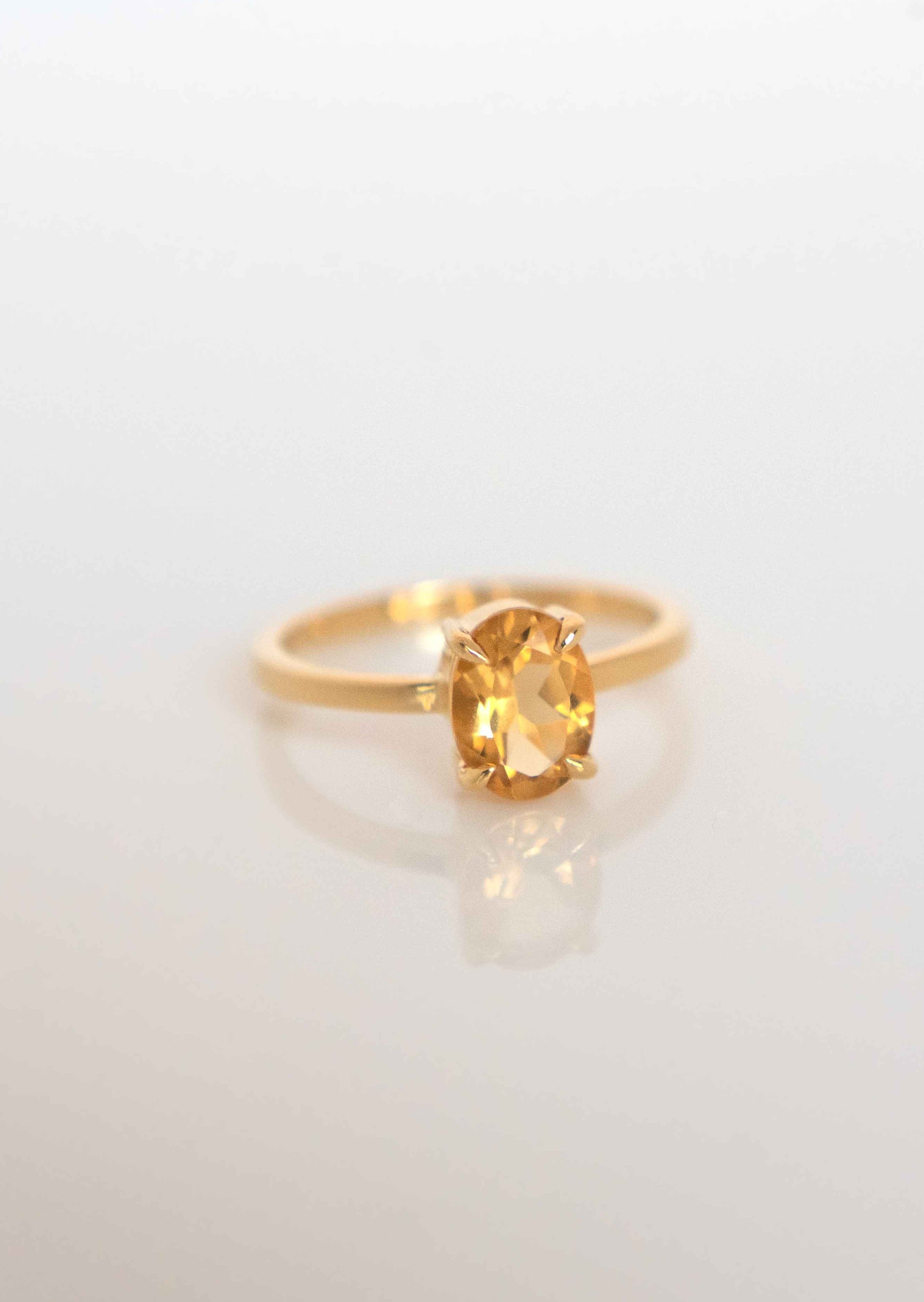 Genuine Citrine Ring Veatge