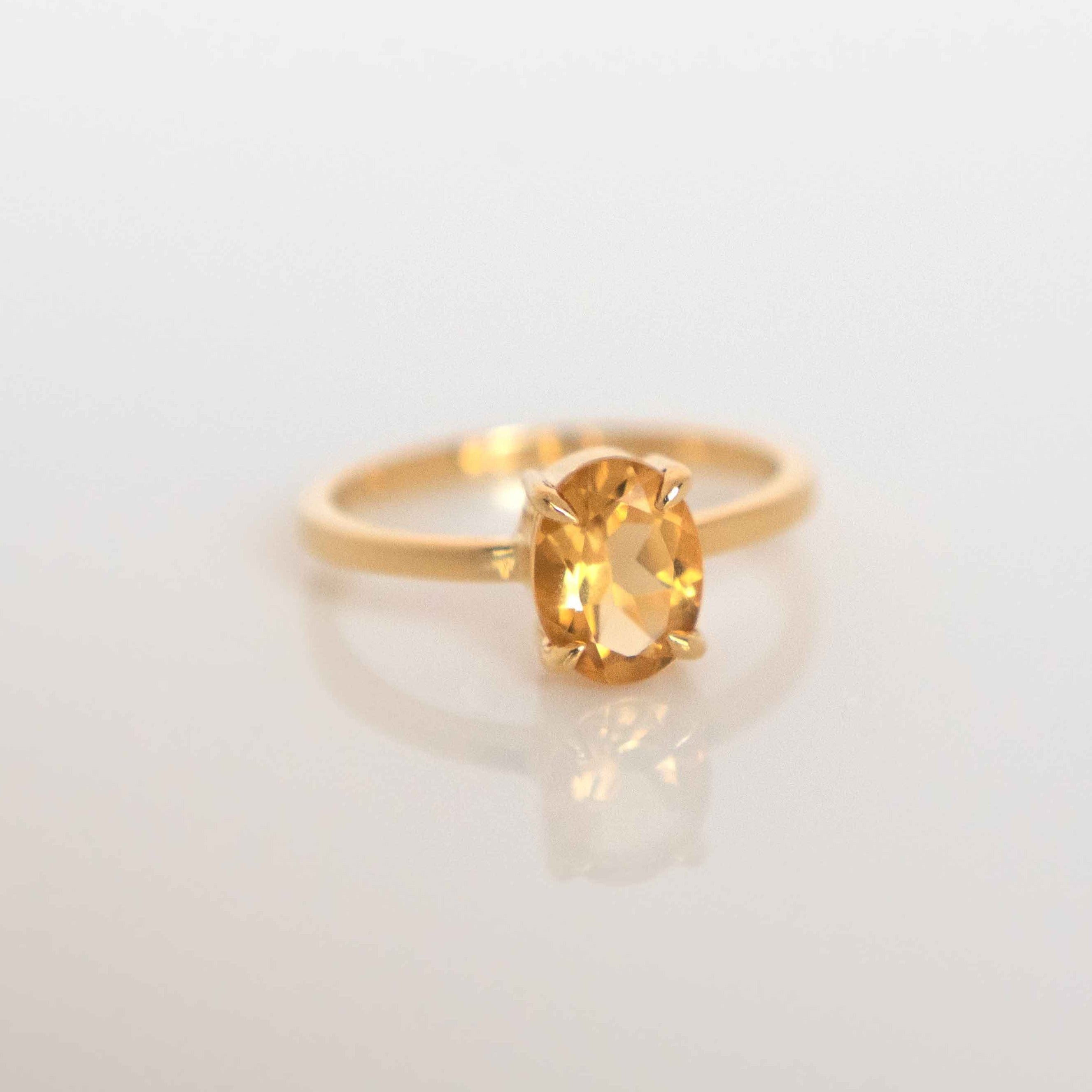 Genuine Citrine Ring Veatge