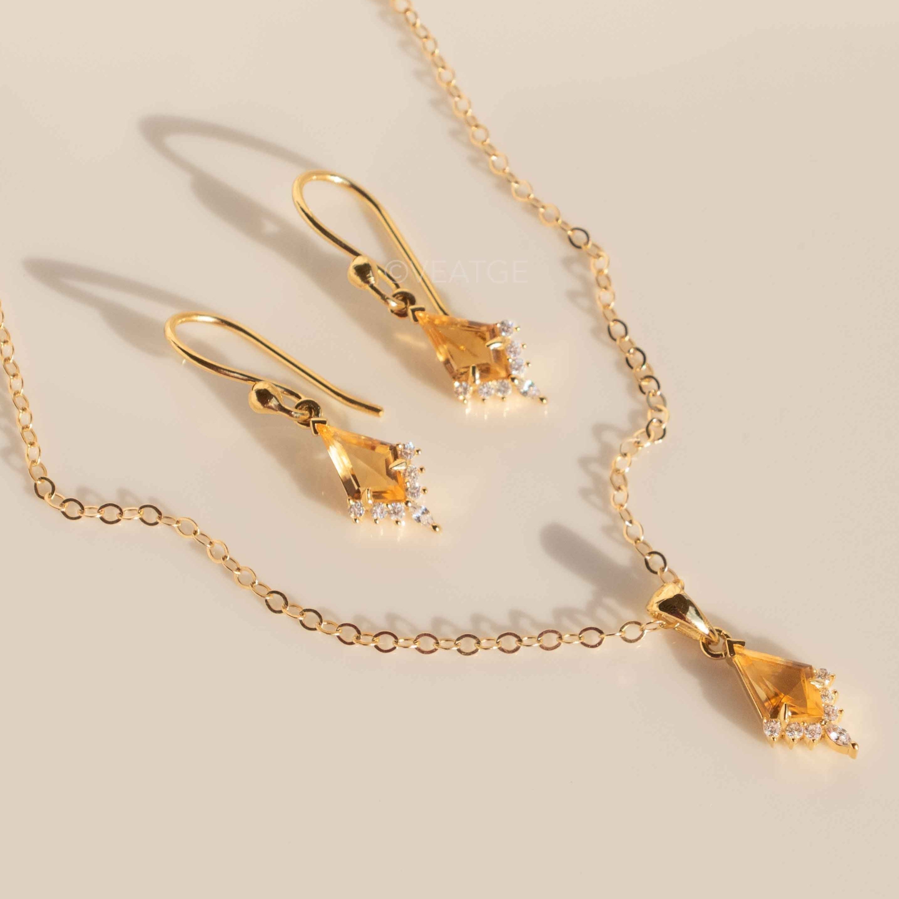 Citrine Dangle Earrings Gold November Birthstone Gift for Women, Anniversary Gift for Wife, Mom birthday gifts birthstone jewelry