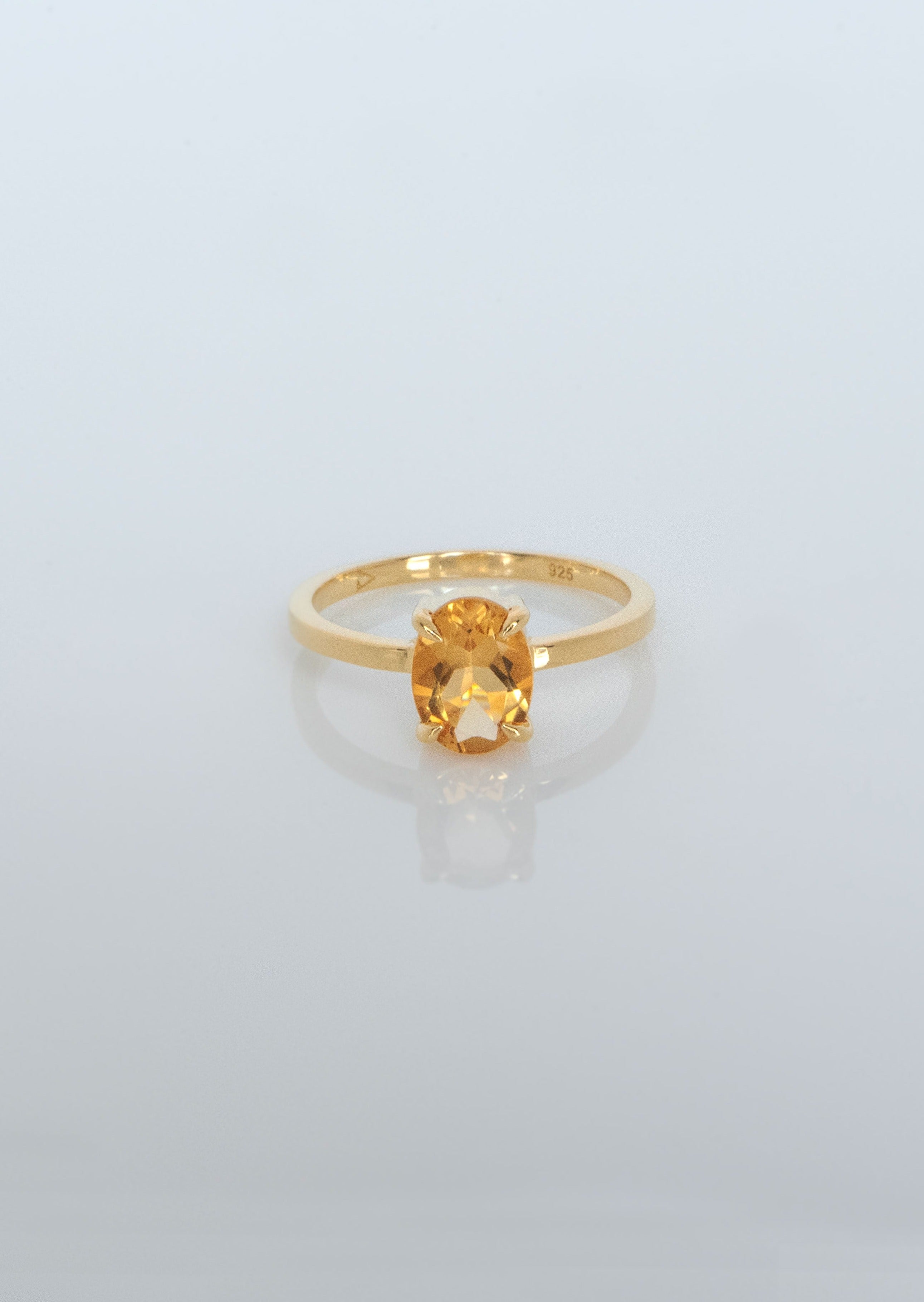 Genuine Citrine Ring Veatge