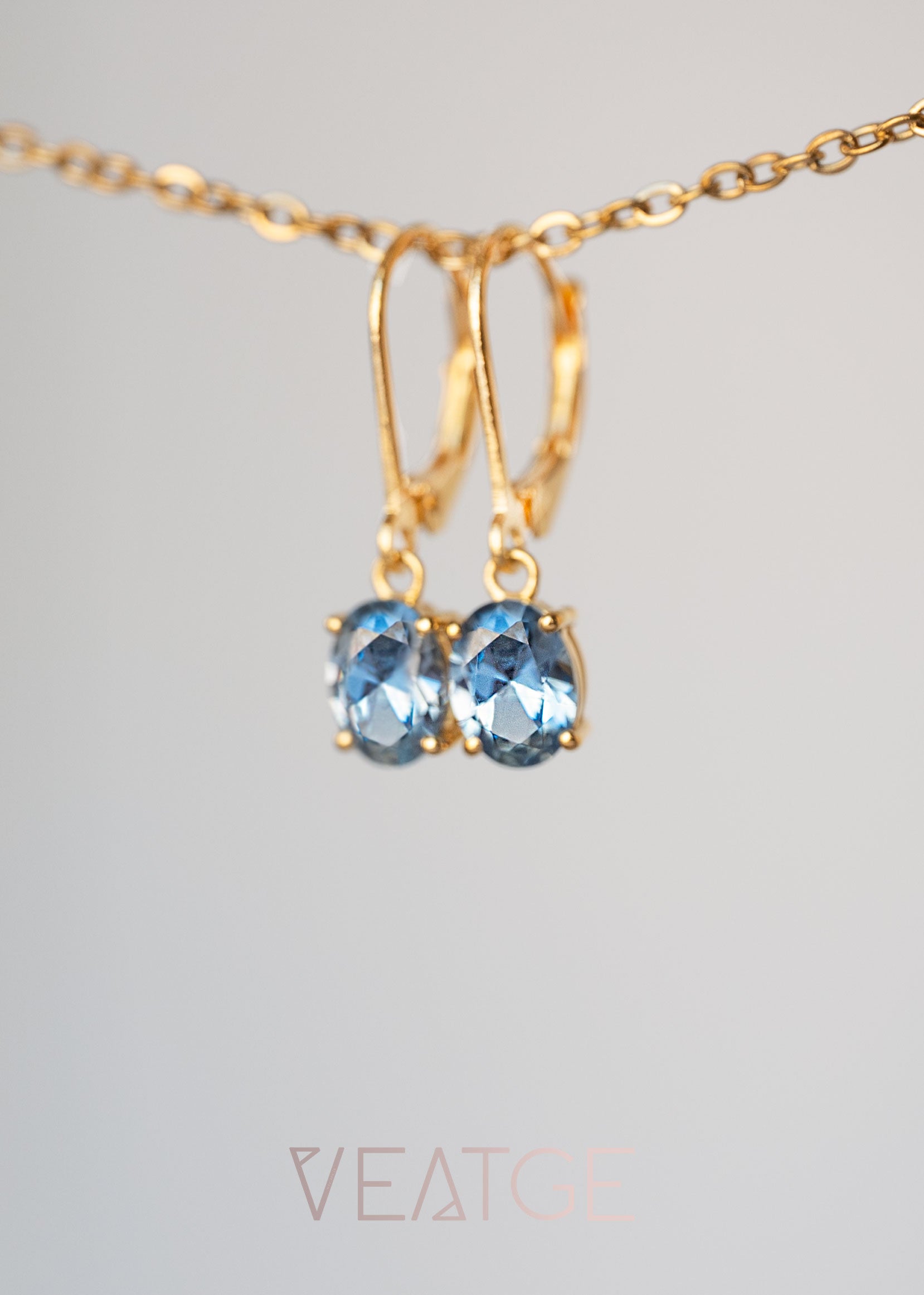 Aquamarine Dangle Earrings