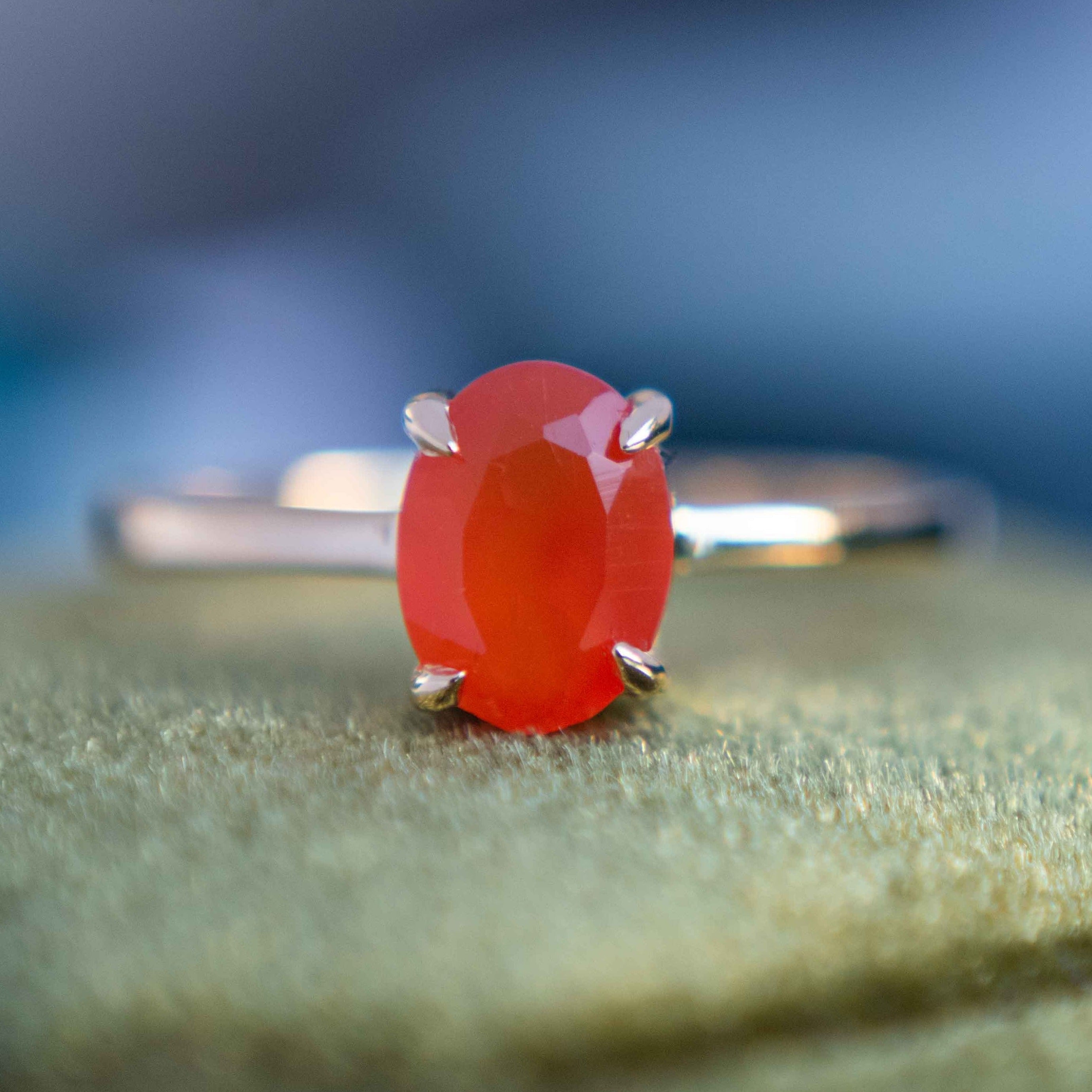 Signature Oval Carnelian Ring