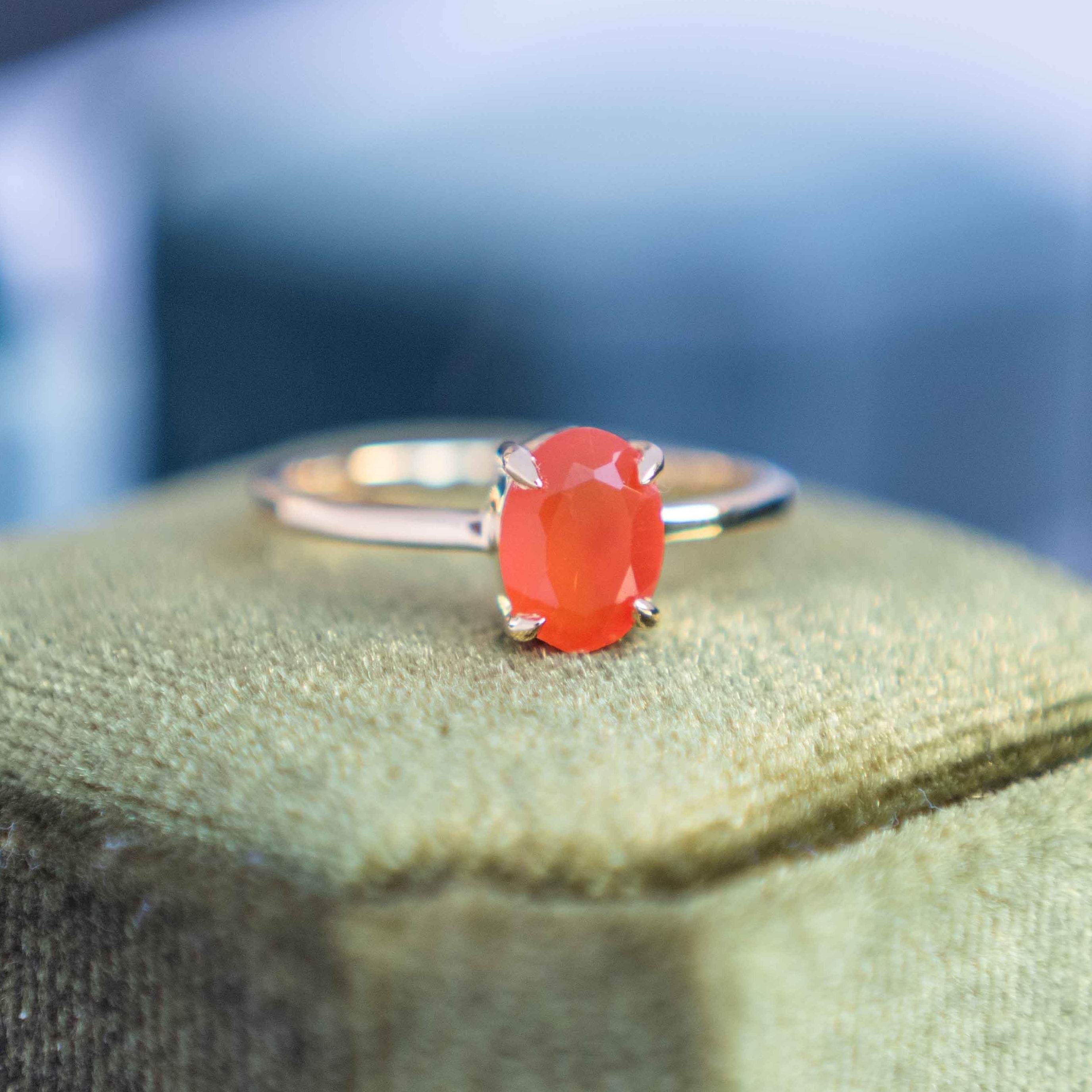 Signature Oval Carnelian Ring