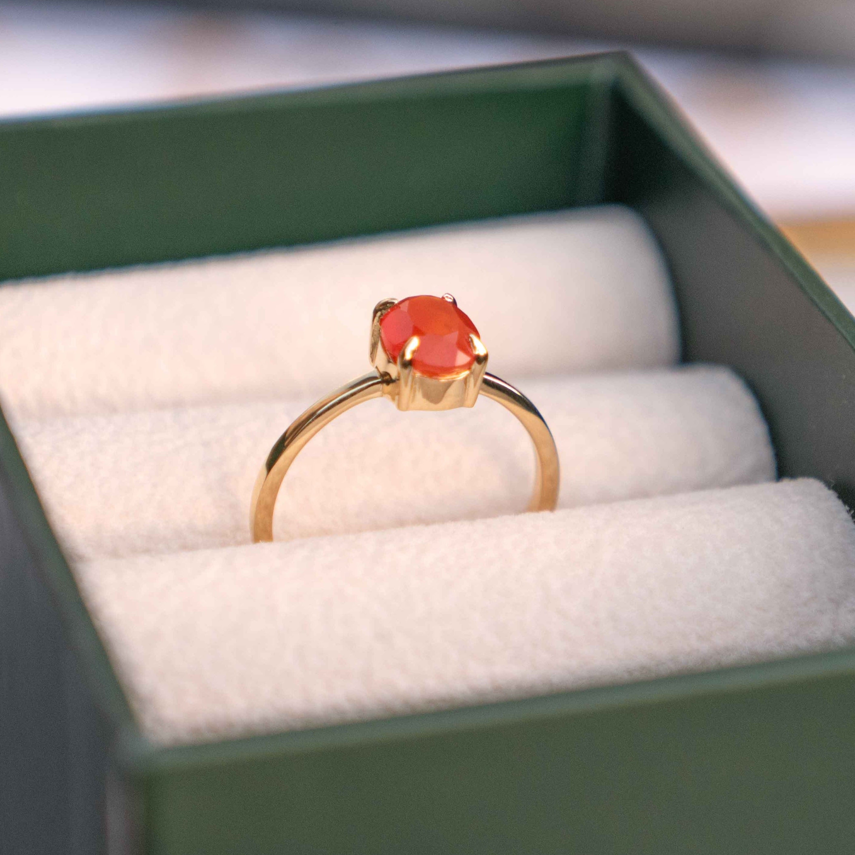 Signature Oval Carnelian Ring