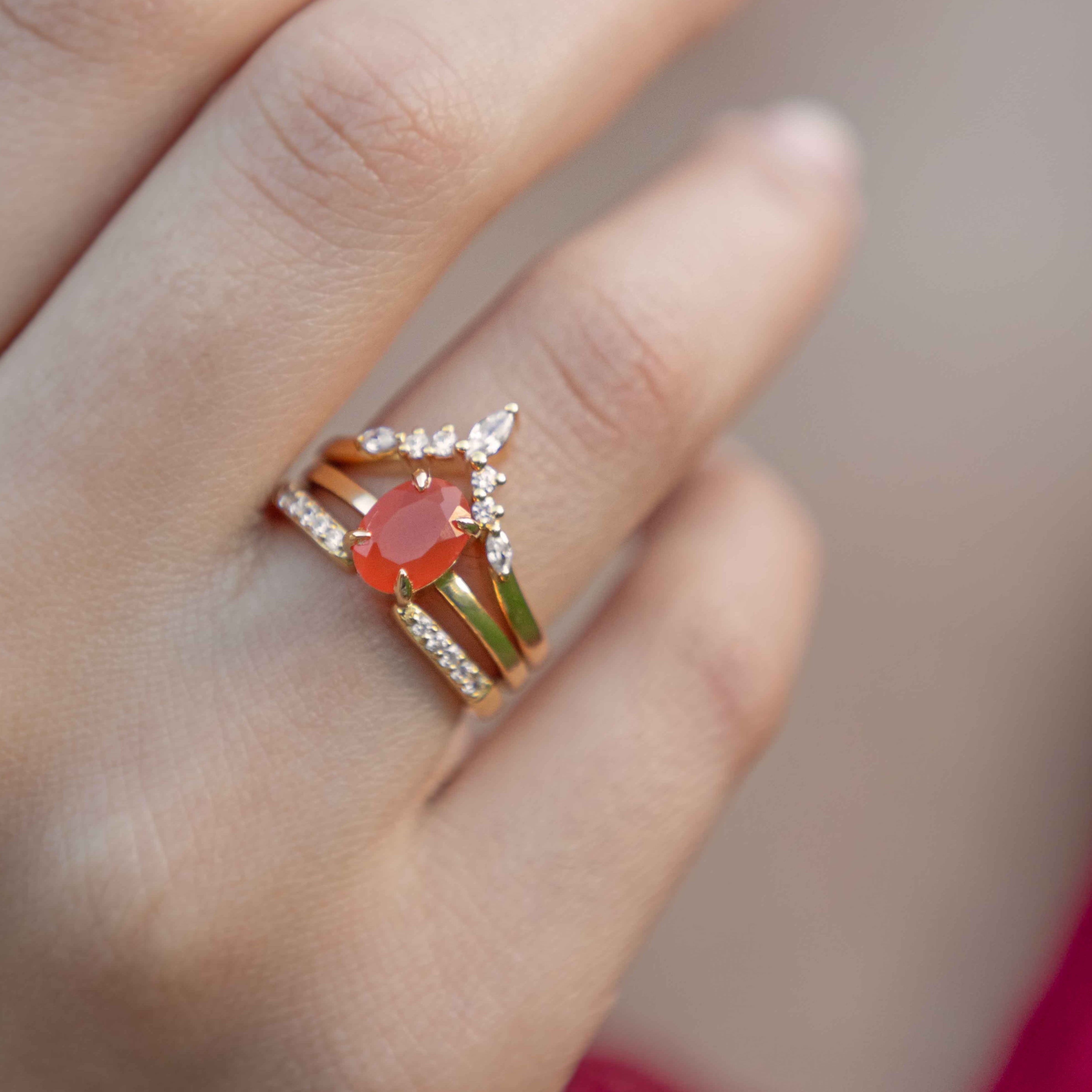 Signature Oval Carnelian Ring