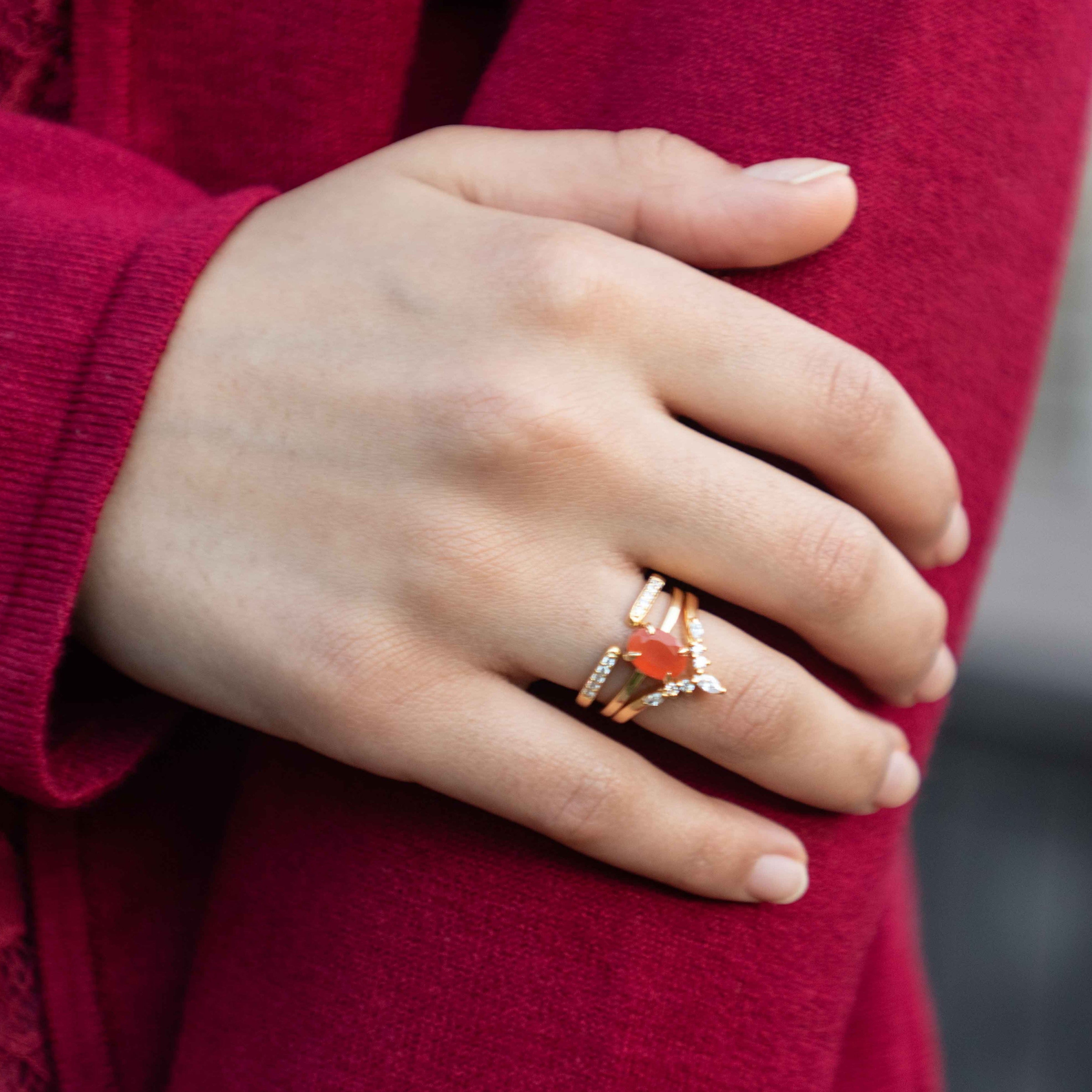 Signature Oval Carnelian Ring