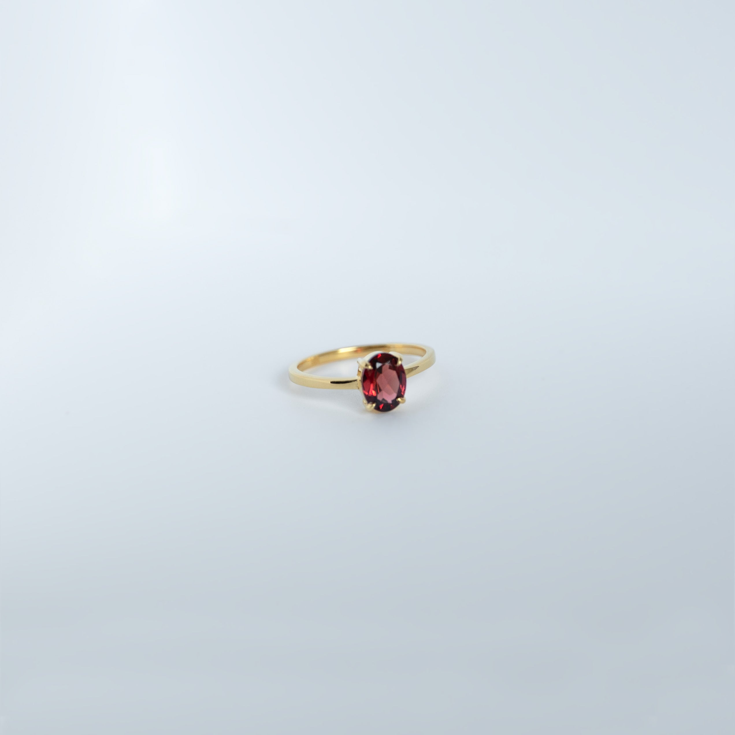 Garnet Ring Medium - Signature Oval
