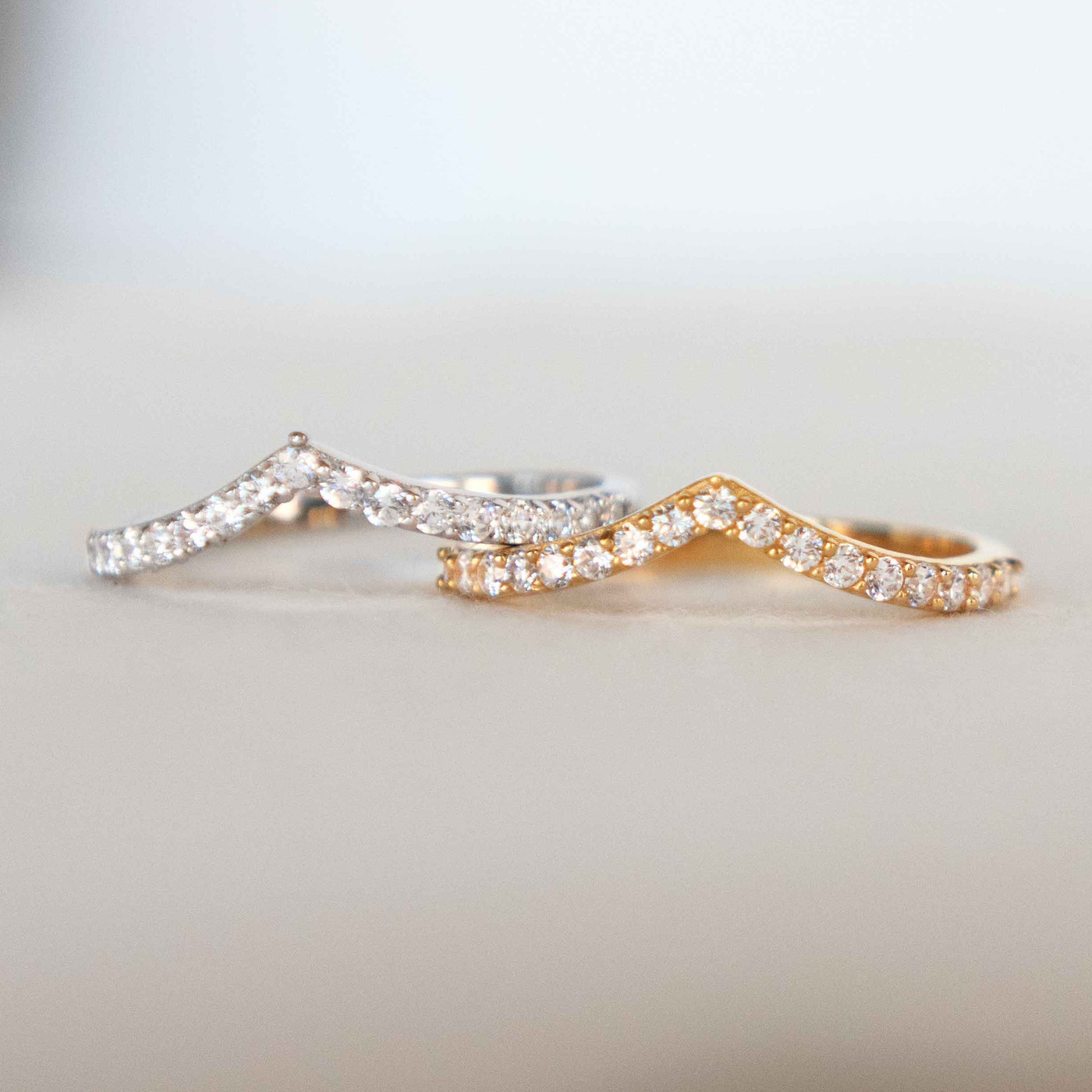 Petit Diamond Peak Ring