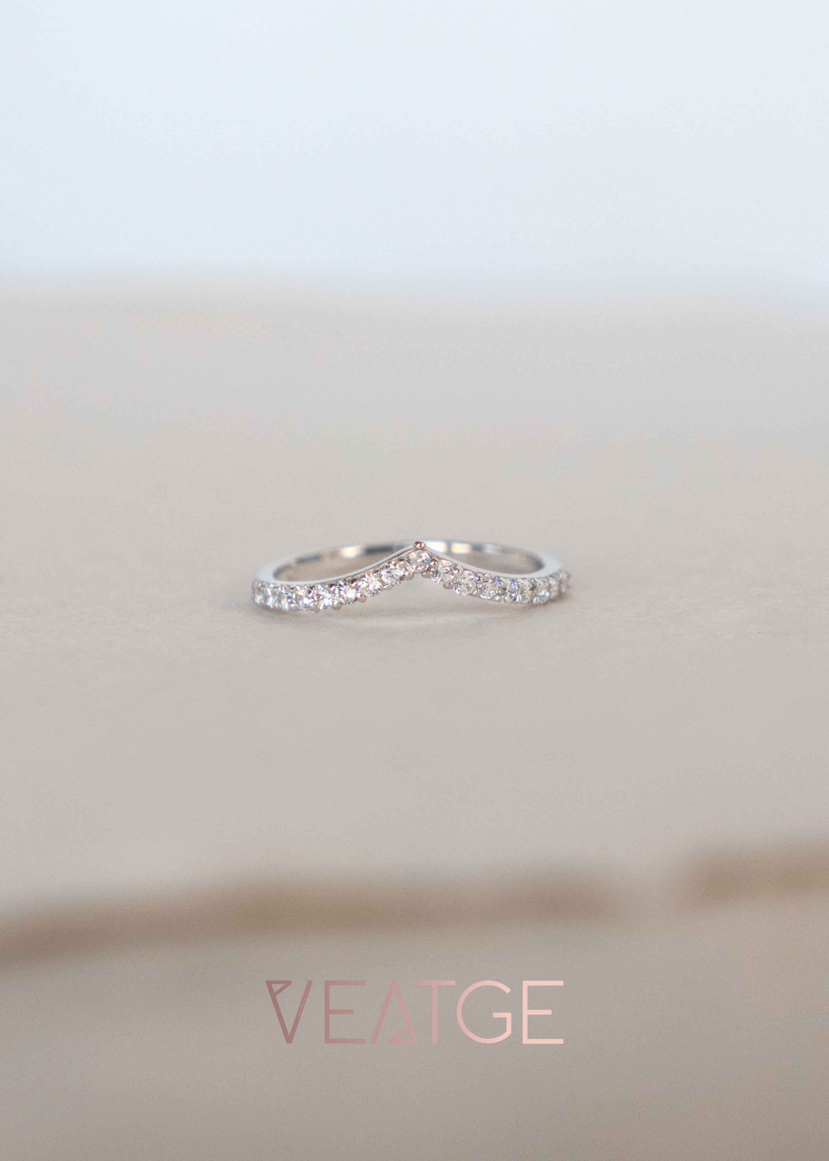 Petit Diamond Peak Ring