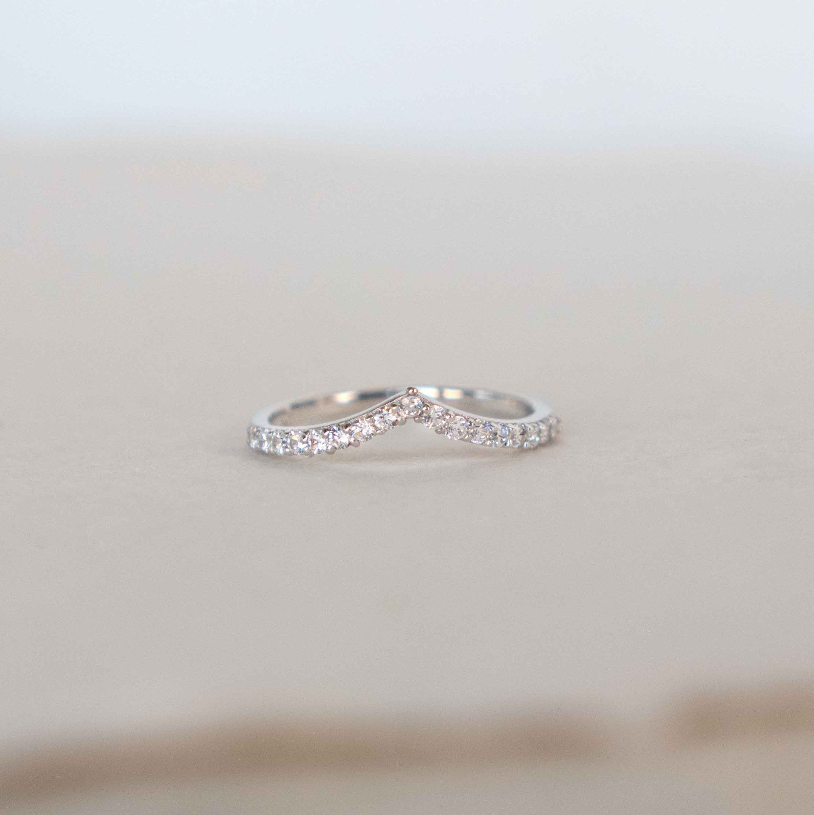 Petit Diamond Peak Ring