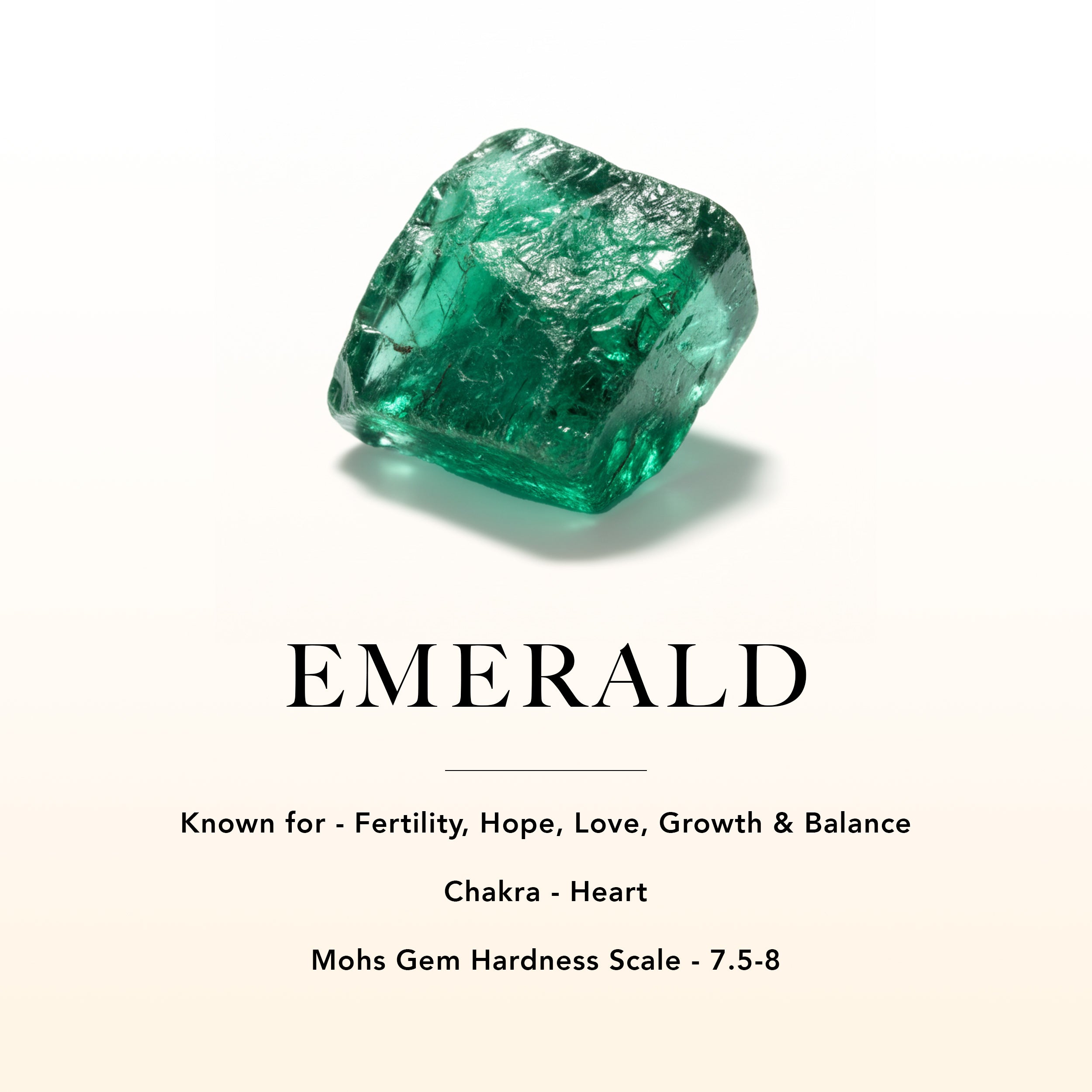 Emerald Baguette Birthstone Charm