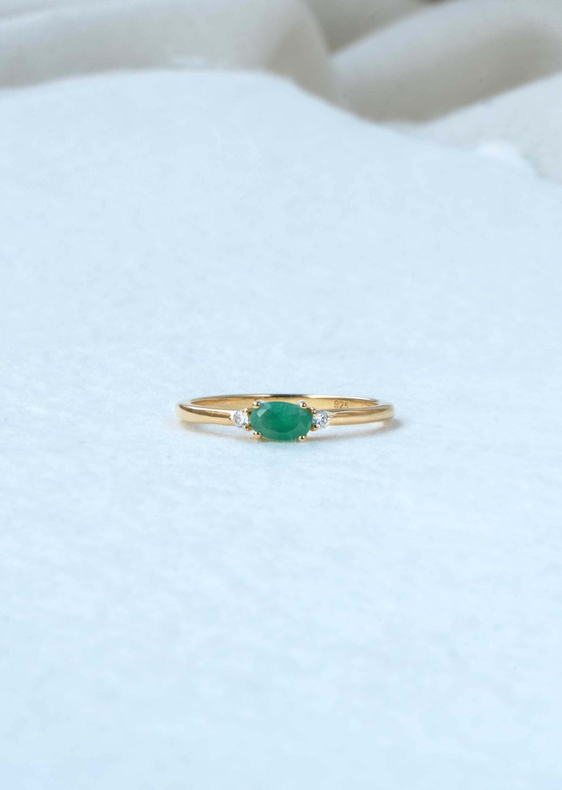 Emerald Stacking Ring