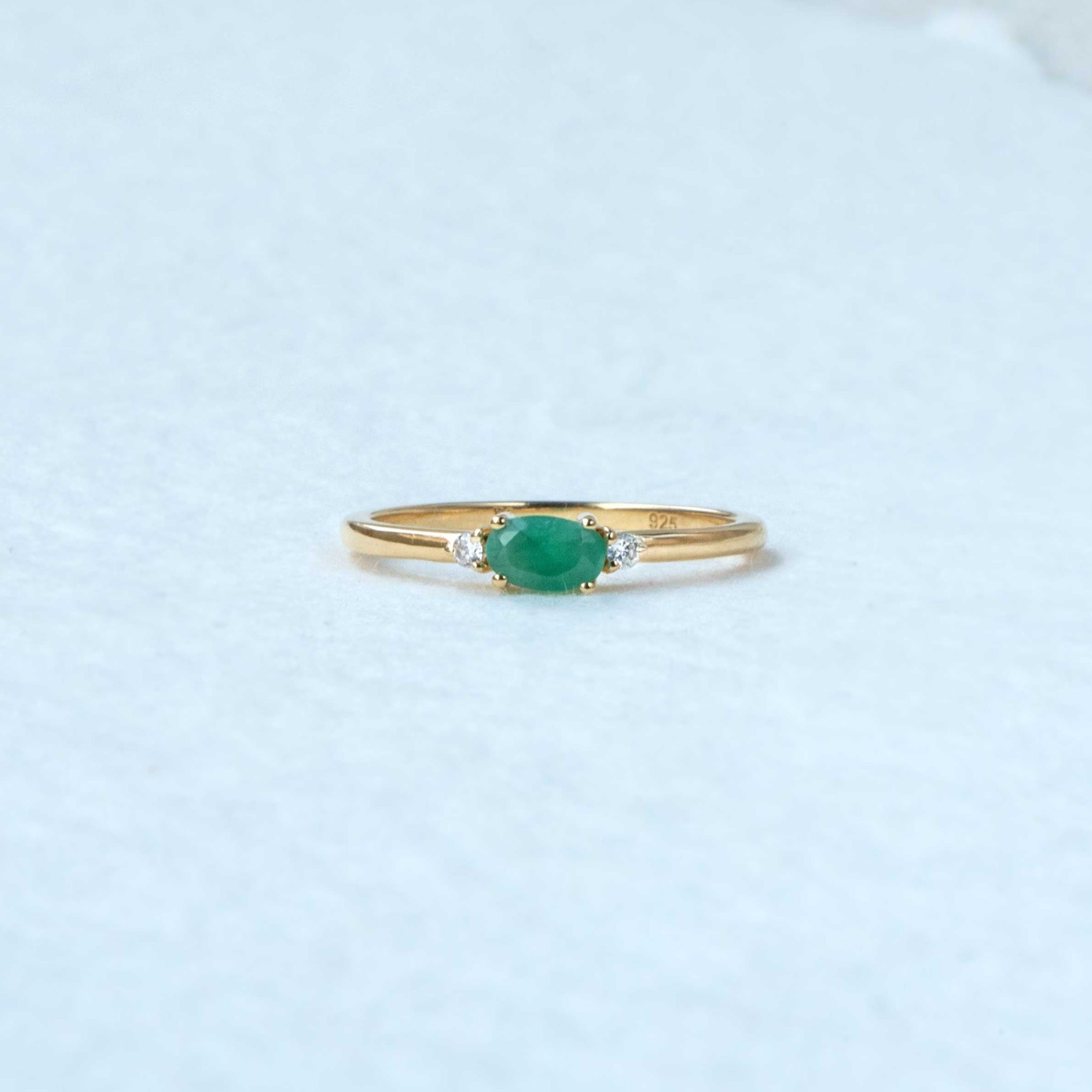 Emerald Stacking Ring