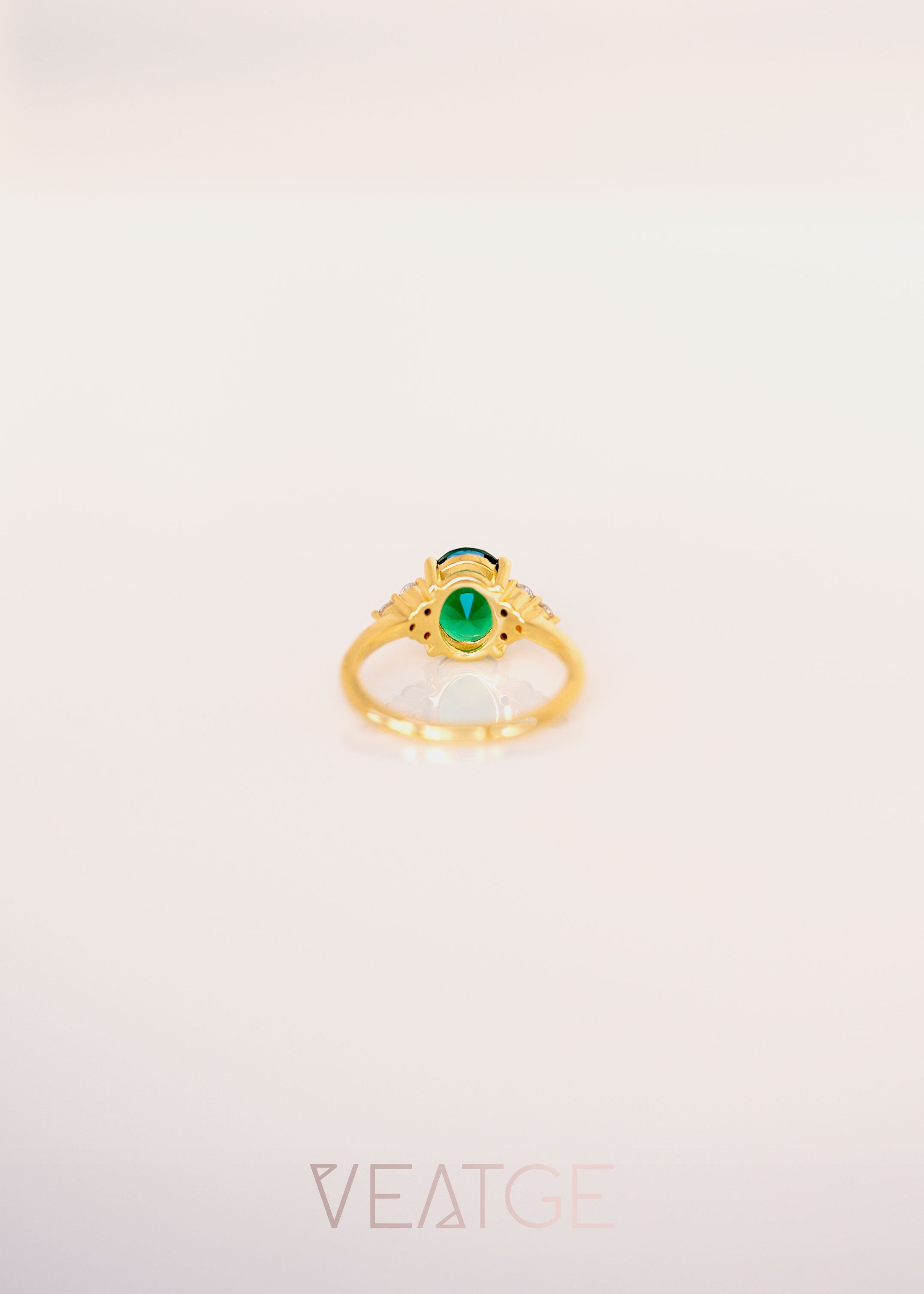 Emerald Ring Gold - Fleur