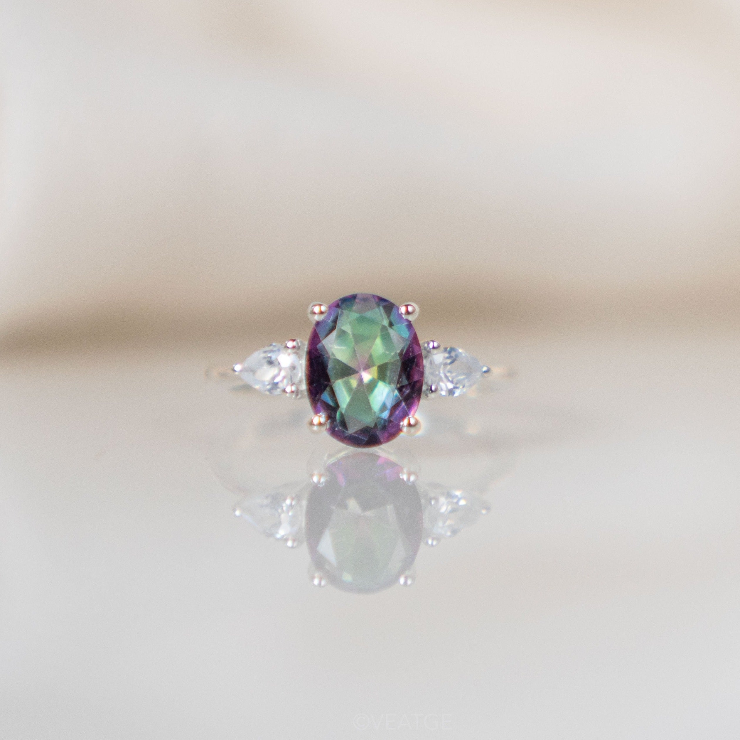 Florence Mystic Topaz Ring Sterling Silver