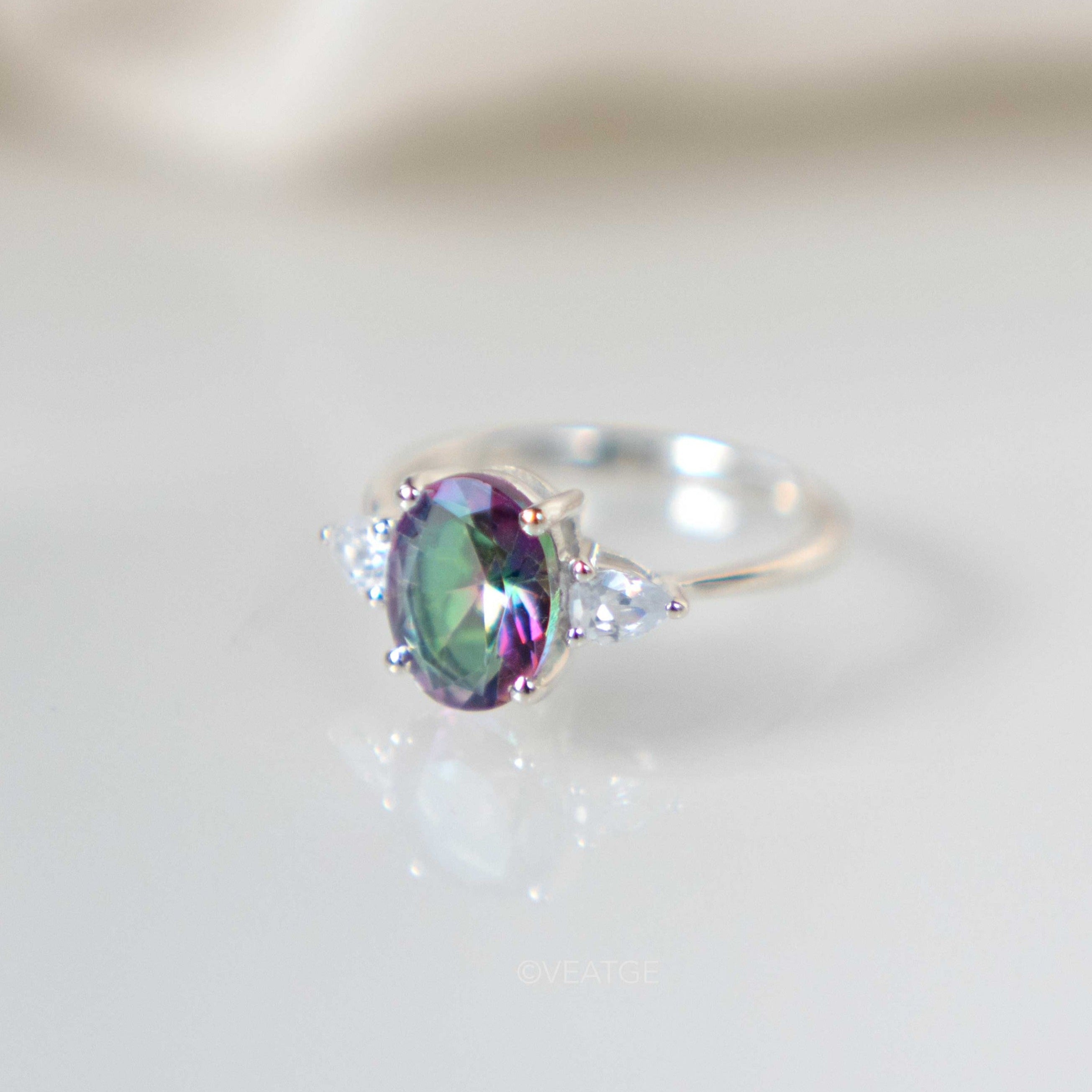 Florence Mystic Topaz Ring Sterling Silver