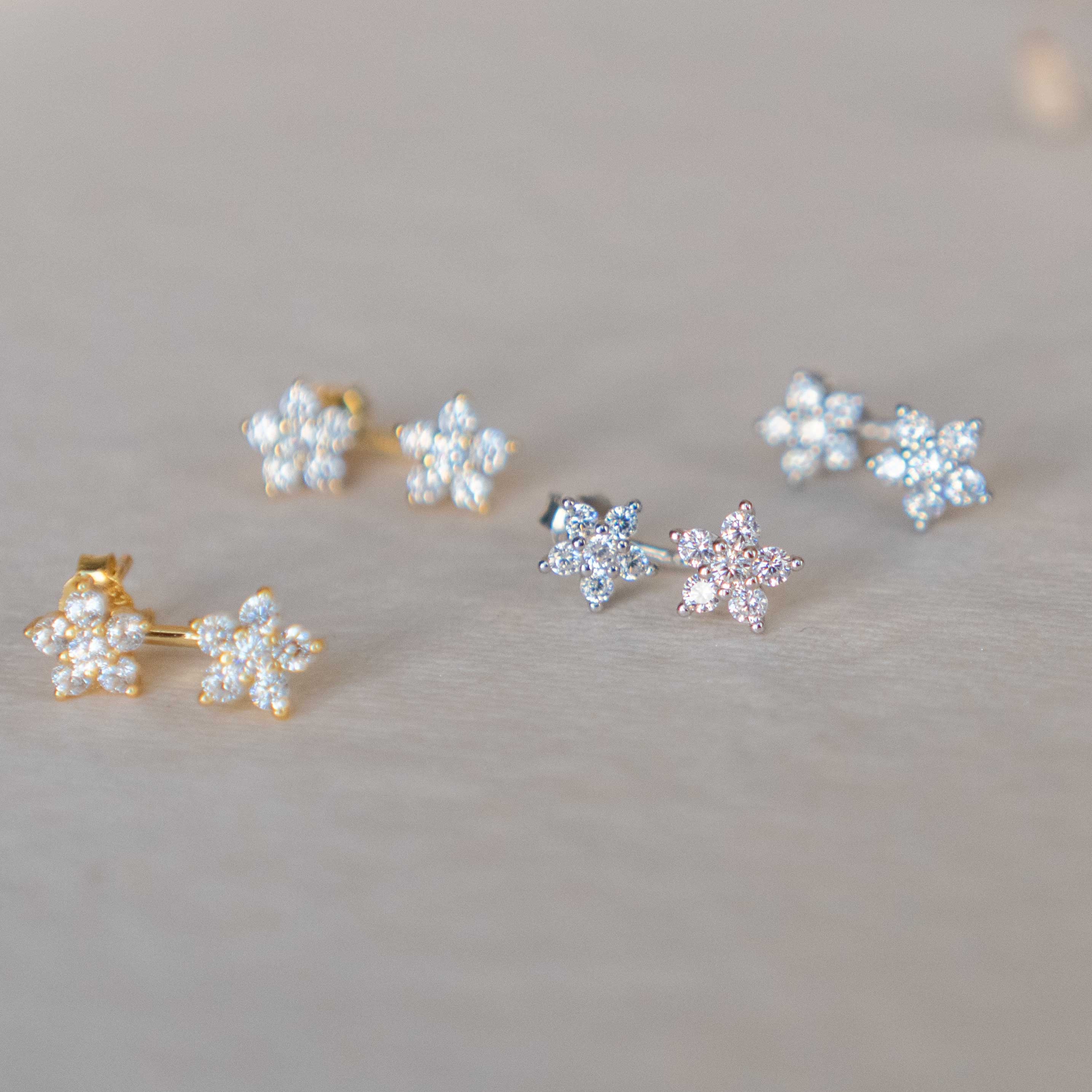 Flower Jacket Earrings for Spring look, Floral Earrings, Spring Earrings, Summer Earrings, Dainty Earrings for girls, best gifts