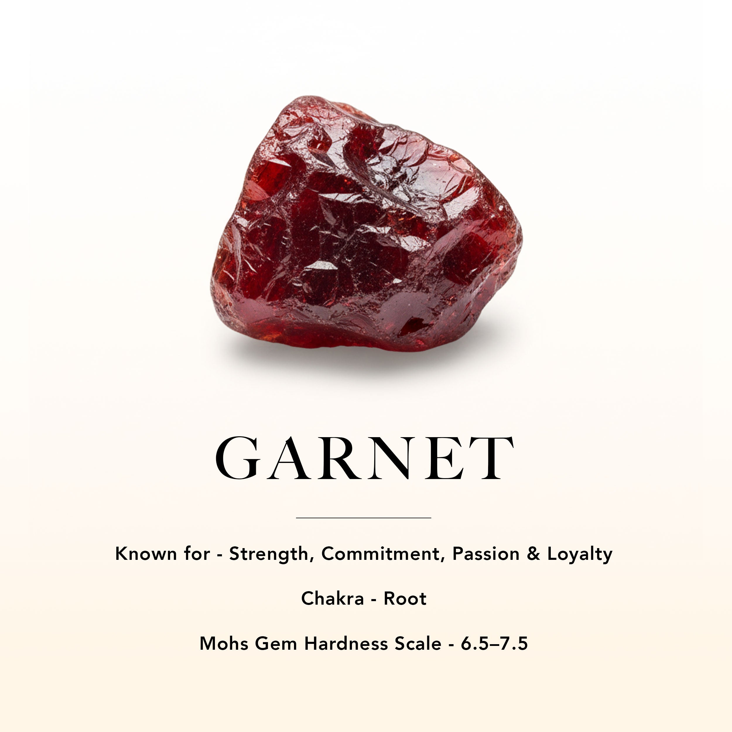 January Birthstone - Garnet Stacking Ring
