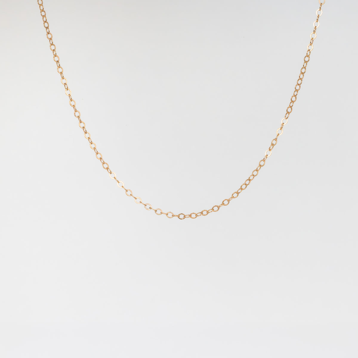 Flat Cable Chain - 14k Gold Filled and 925 Sterling Silver