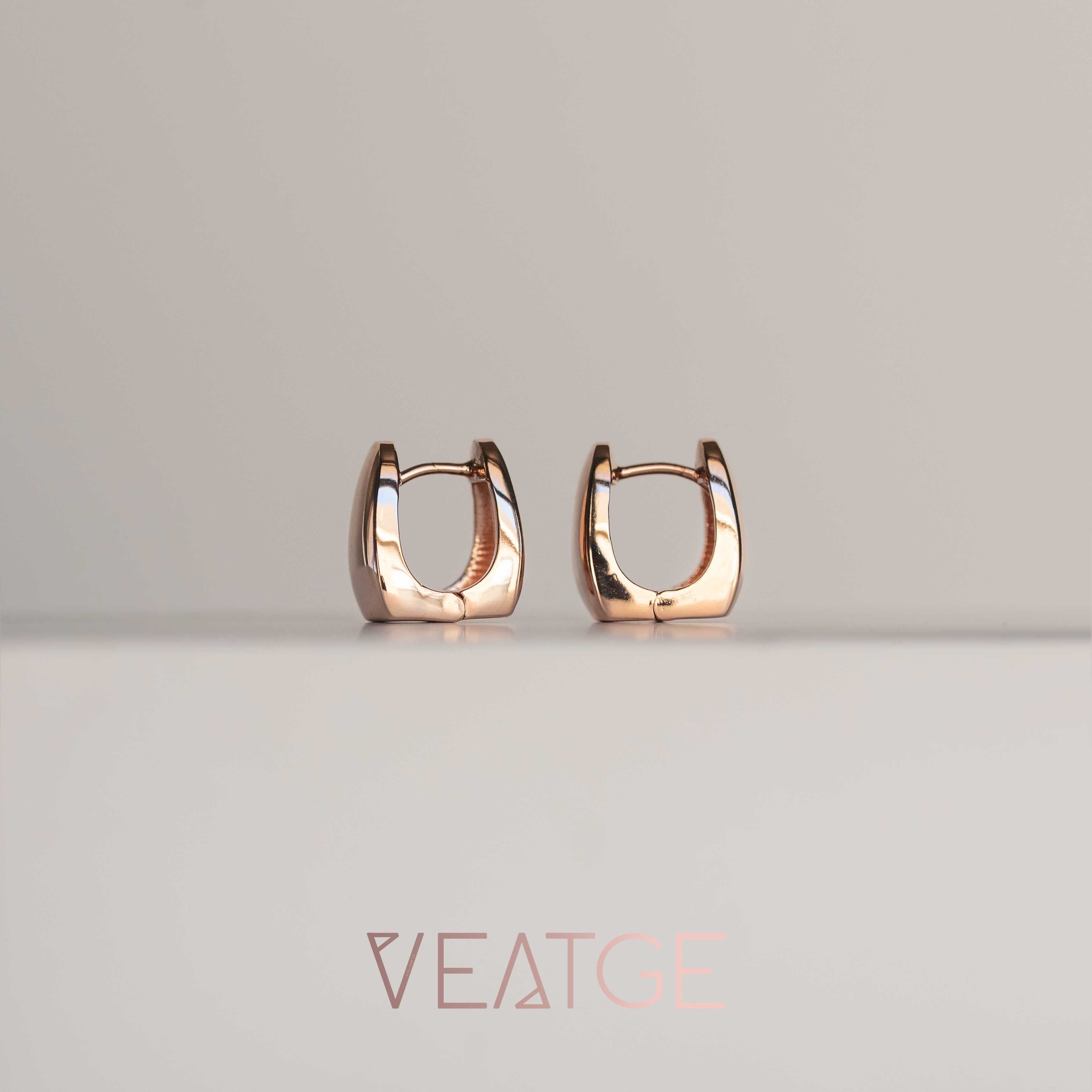 Chunky Silver Hoops Huggies, Simple Gold Hoops, Statement Earrings for Women, Chunky Hoop Earrings, Rose Gold Hoops, Birthday Gifts for her, Unique Gift for Girls Daughter Friend