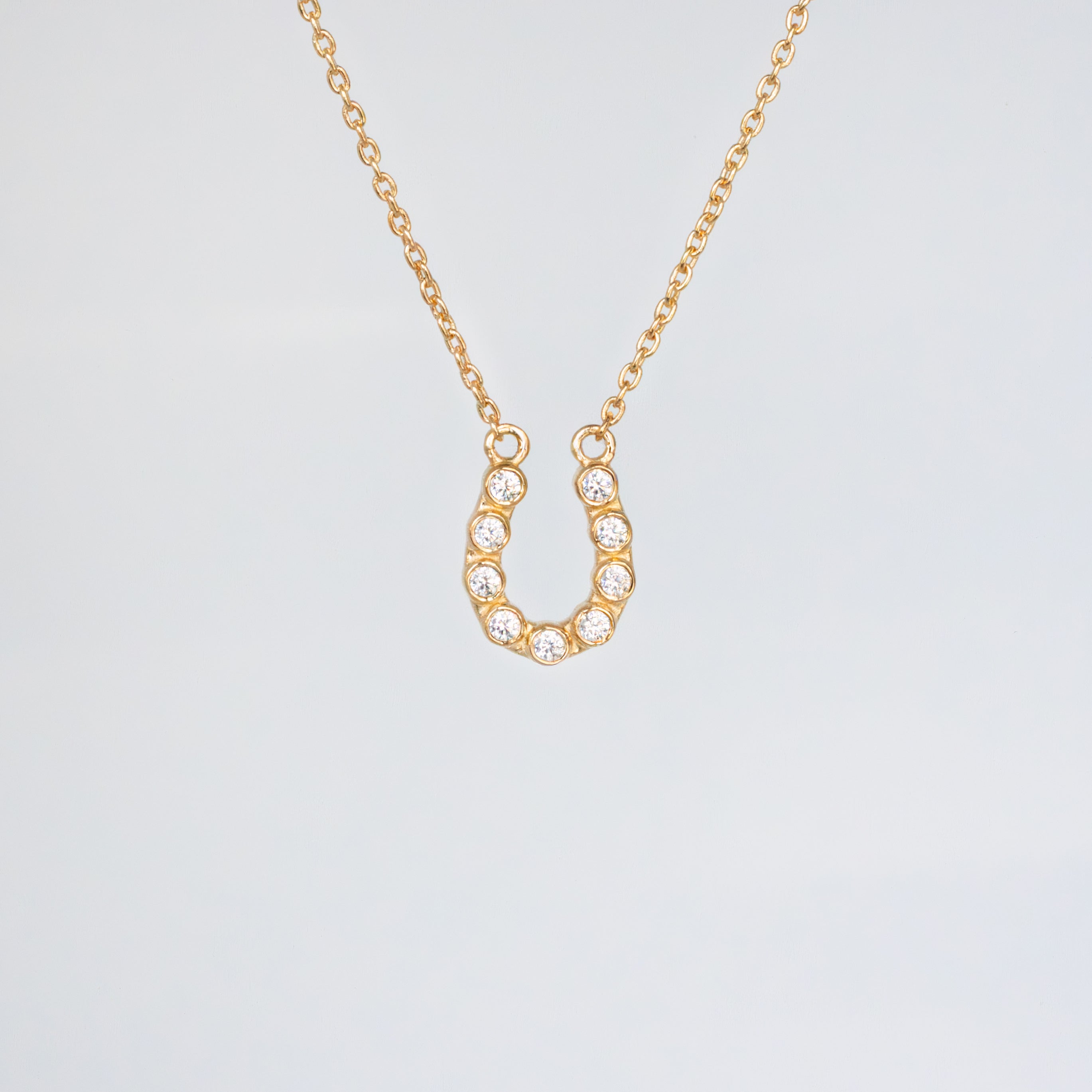 14K Gold Filled Horseshoe Necklace, Good Luck Charm, Dainty Minimalist Everyday Jewelry Gifts for Her, Graduation Gift, Gift for Girls