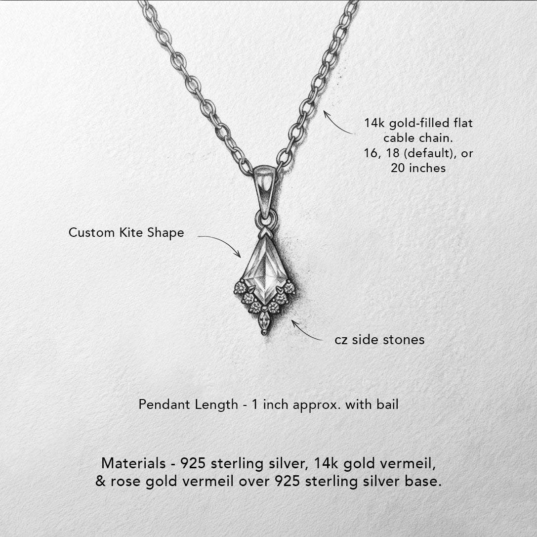 Opal Kite Necklace