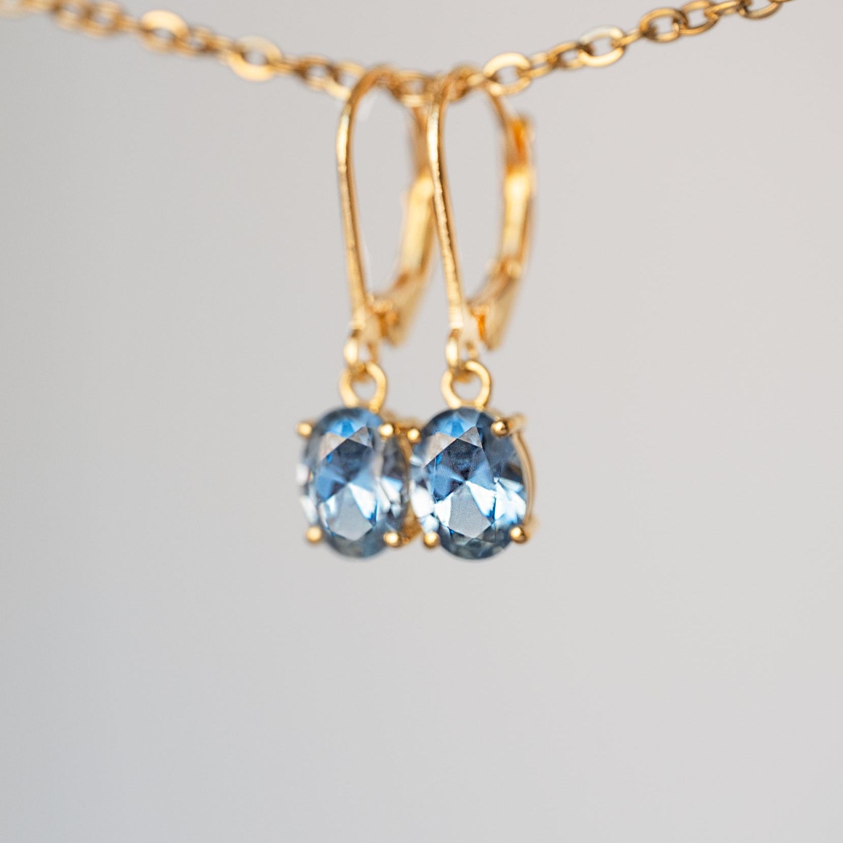 Aquamarine Dangle Earrings