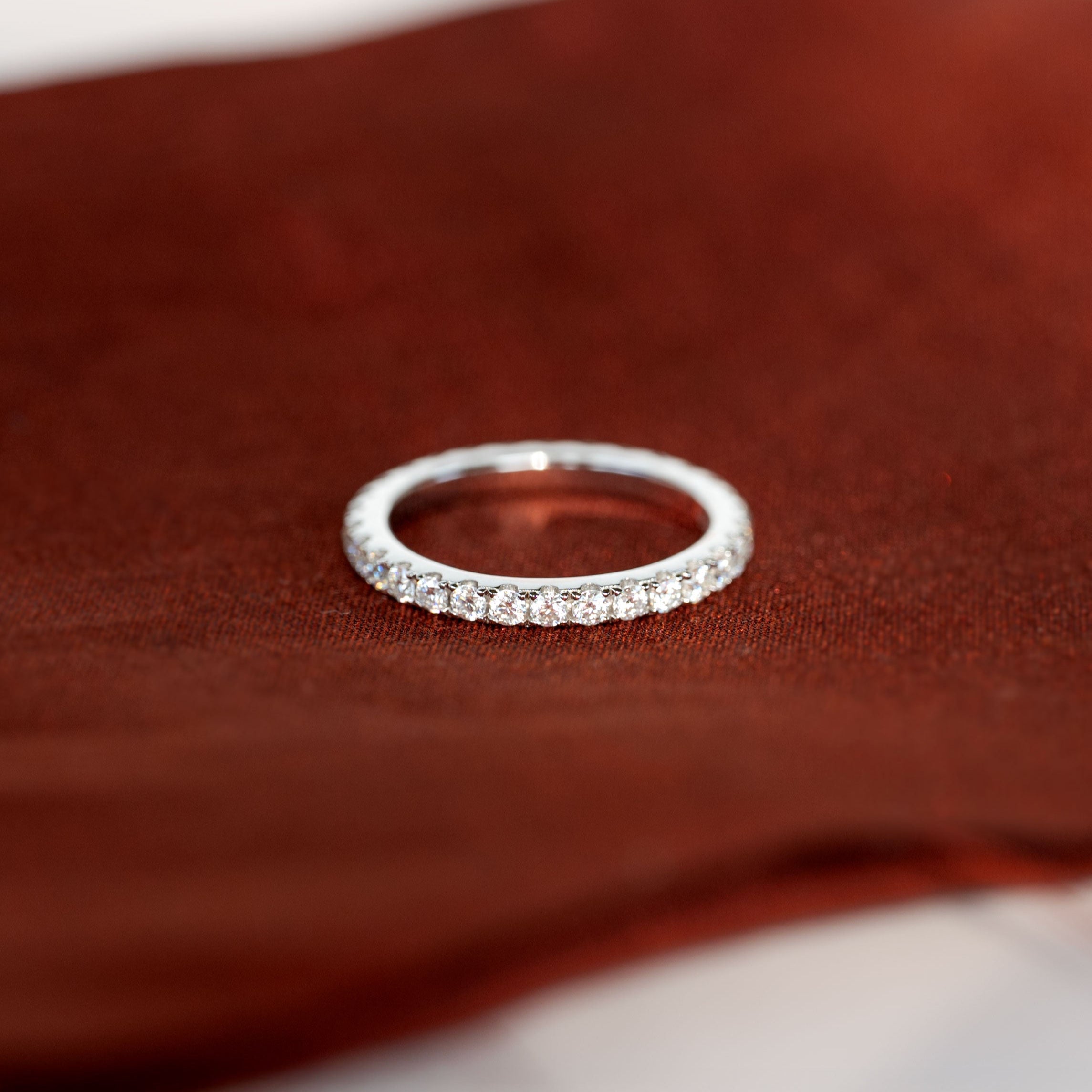 Moissanite Ring Full Eternity