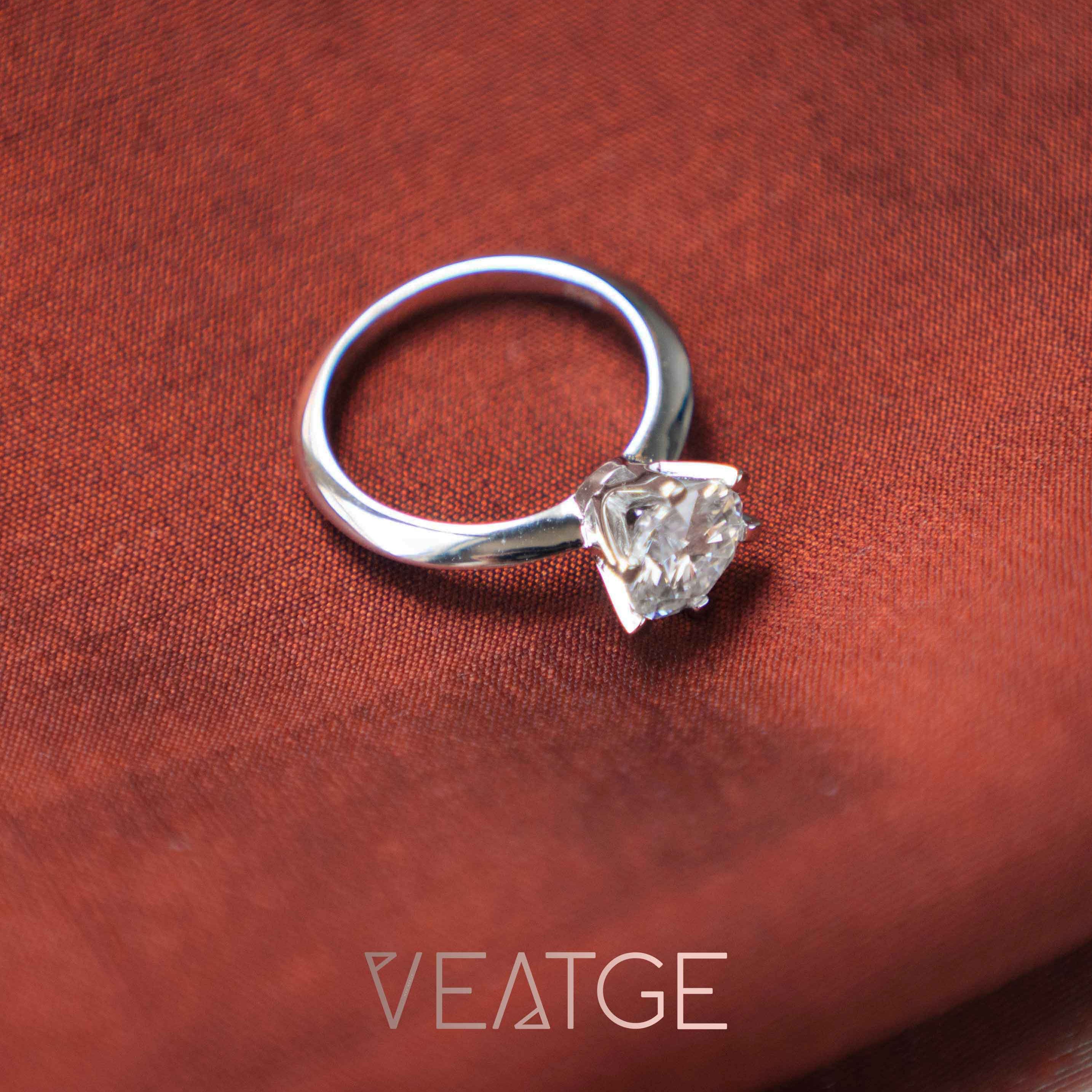 Classic Moissanite Ring Brilliant Cut